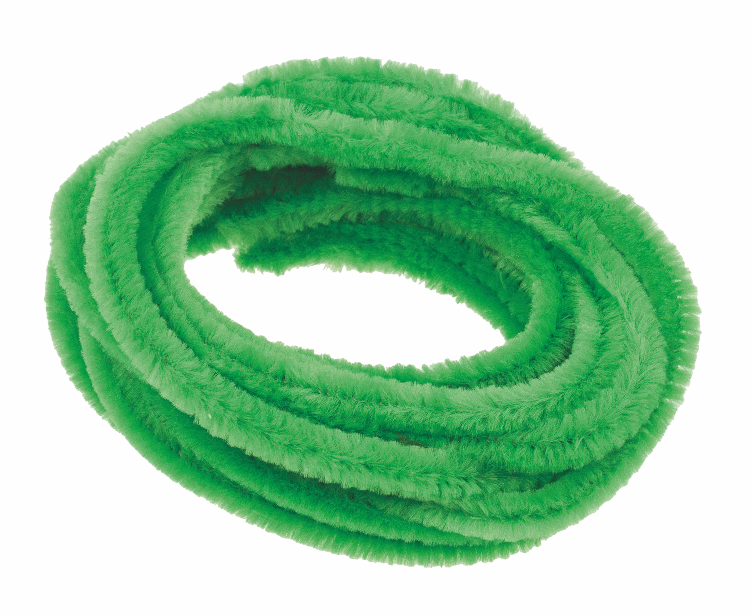 Chenilledraht, 10 Stück hellgrün (ca. 8 mm)