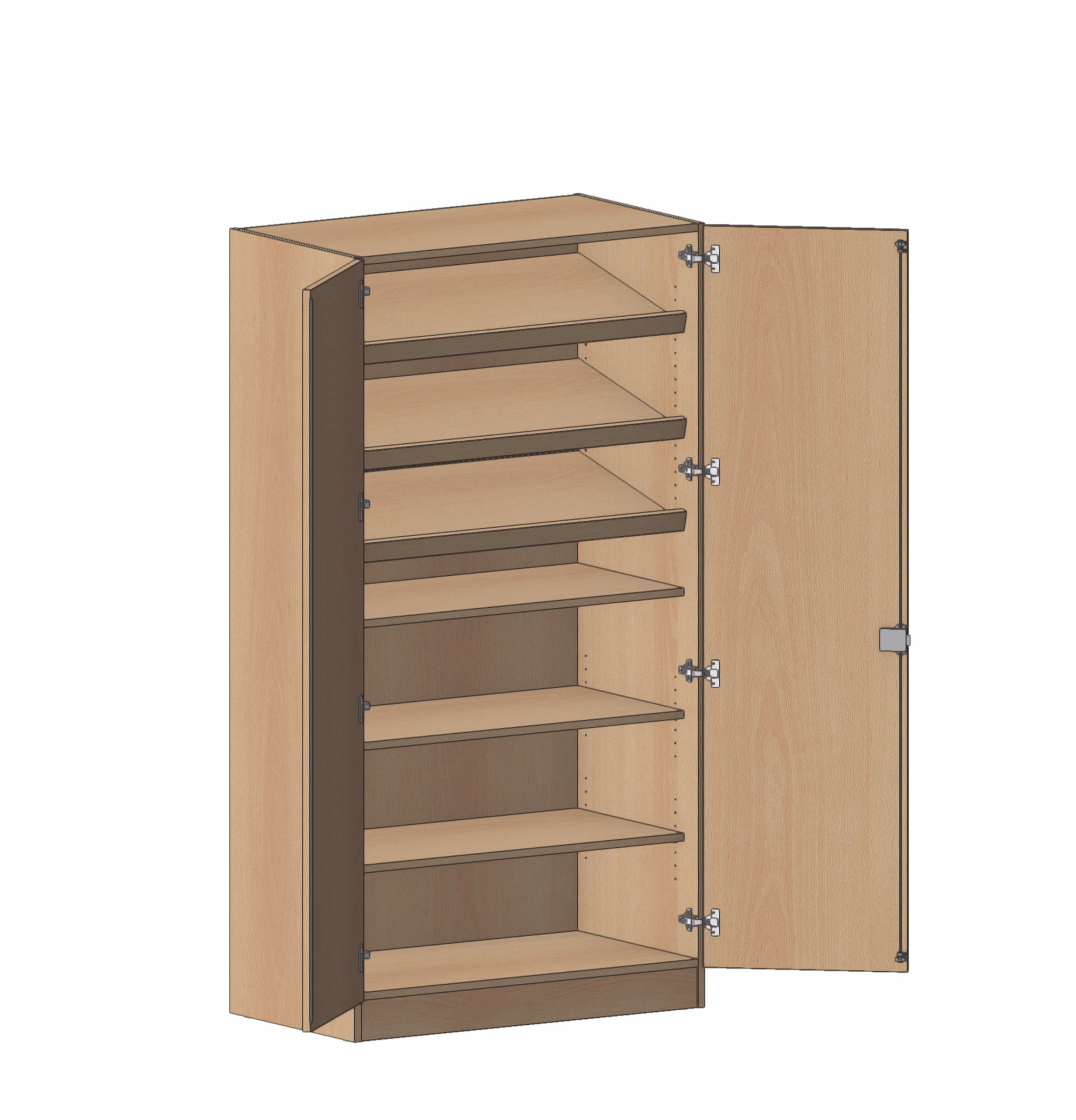 Werkzeugschrank 1202H mit Drehtüren
