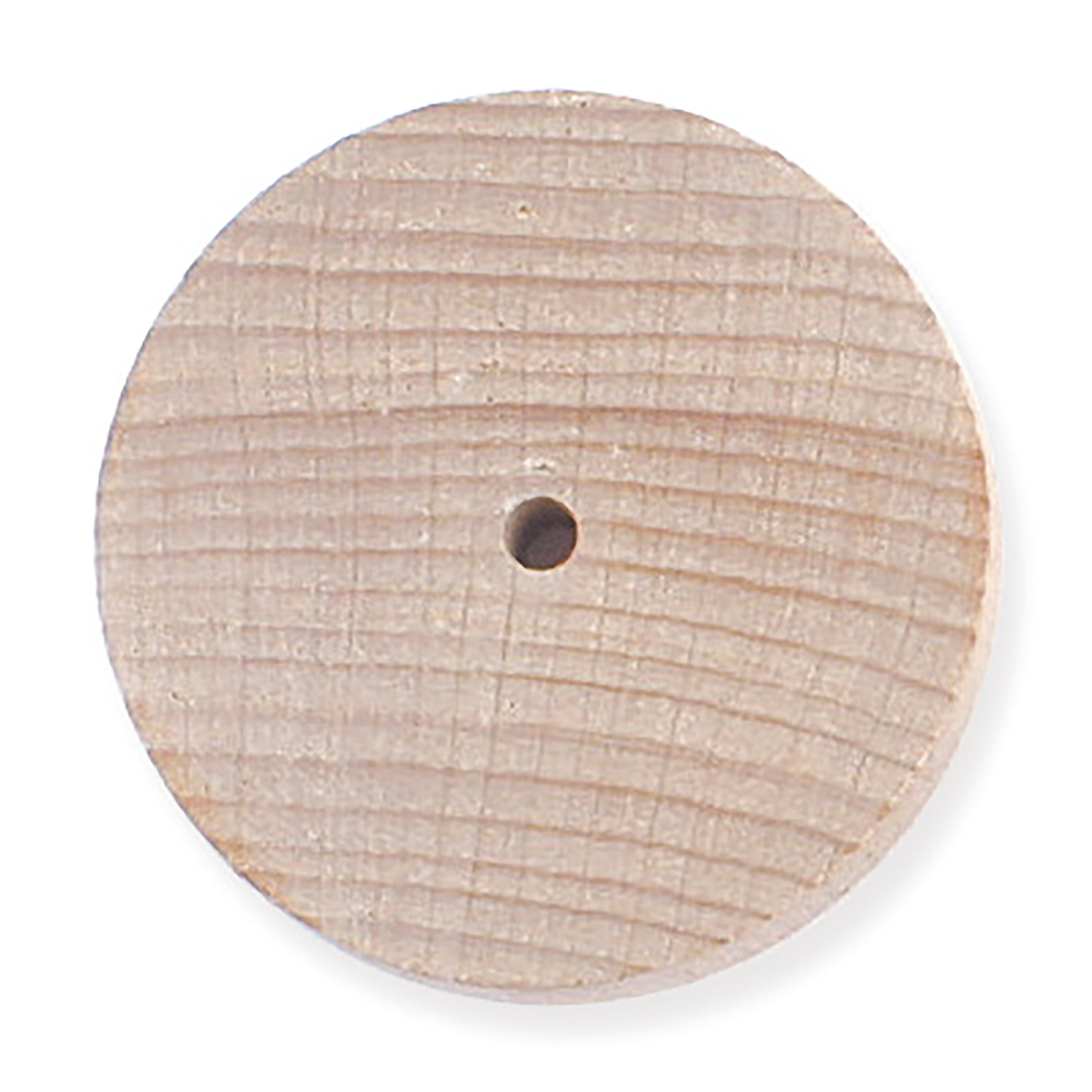 Buchenholzräder mit Bohrung, 10 Stück (60 x 10mm)