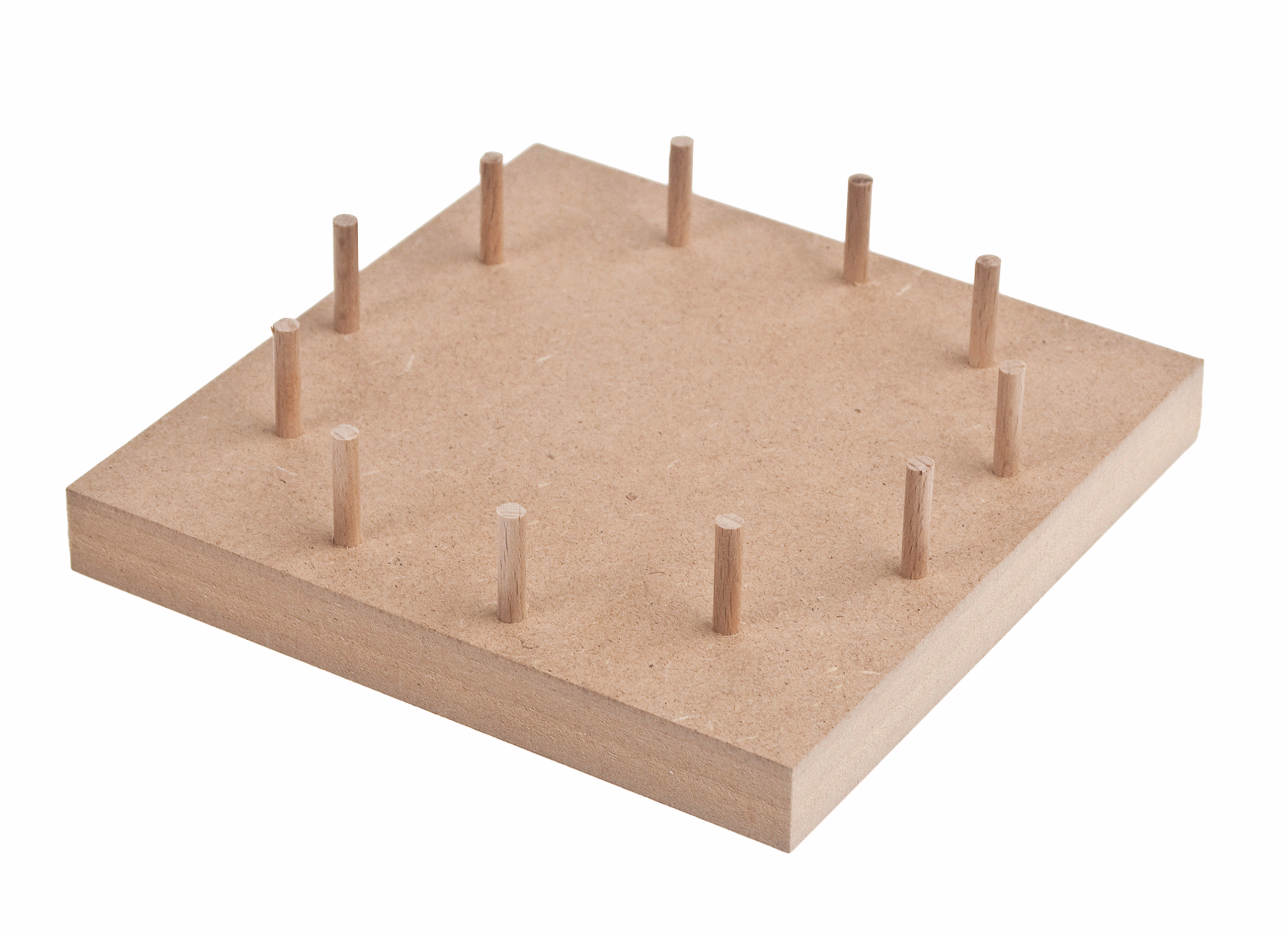 Zahlenstern mit Vorlagebogen, fertig montiert