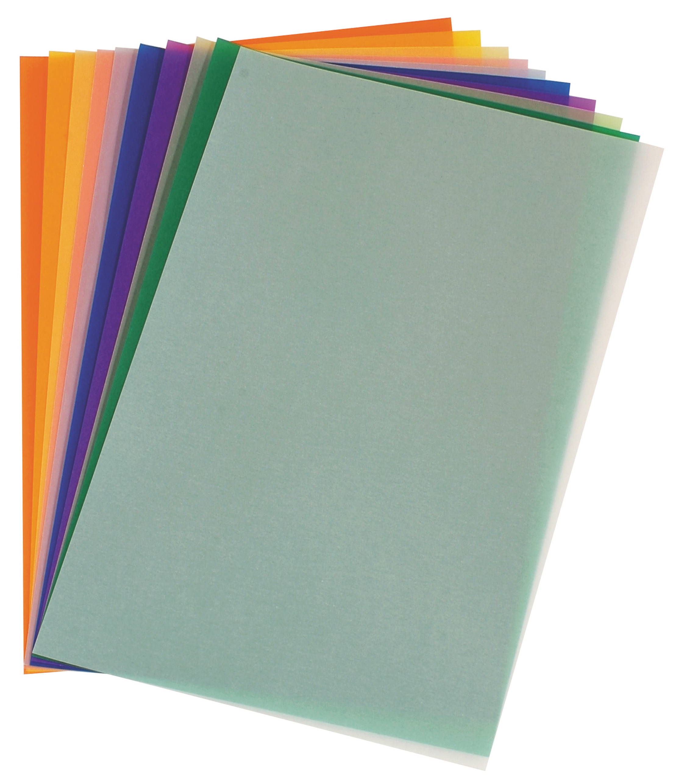 Transparentpapier, 10 Blatt sortiert (DIN A4)