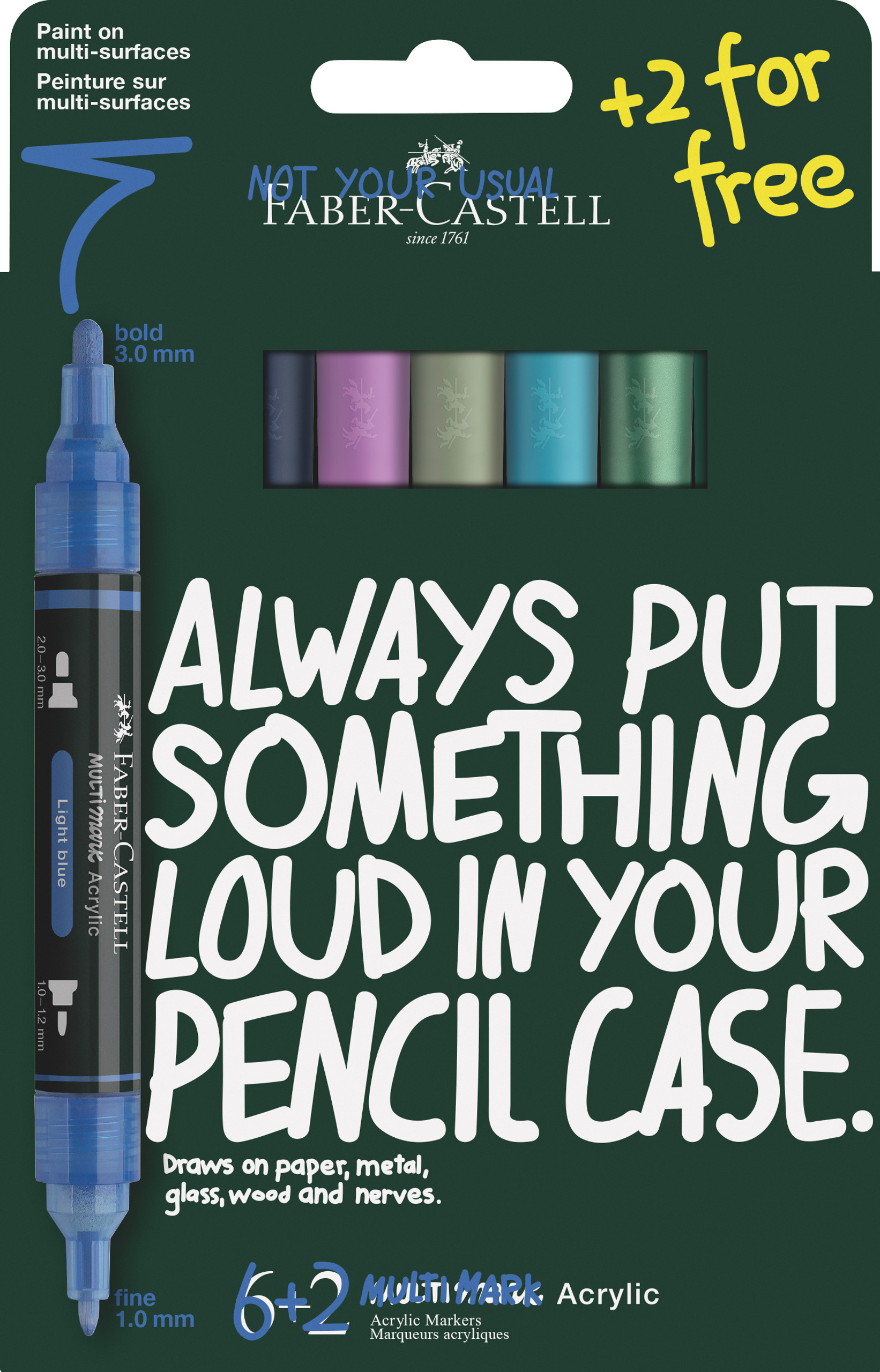 FABER-CASTELL Marcador acrílico Frost set de 8