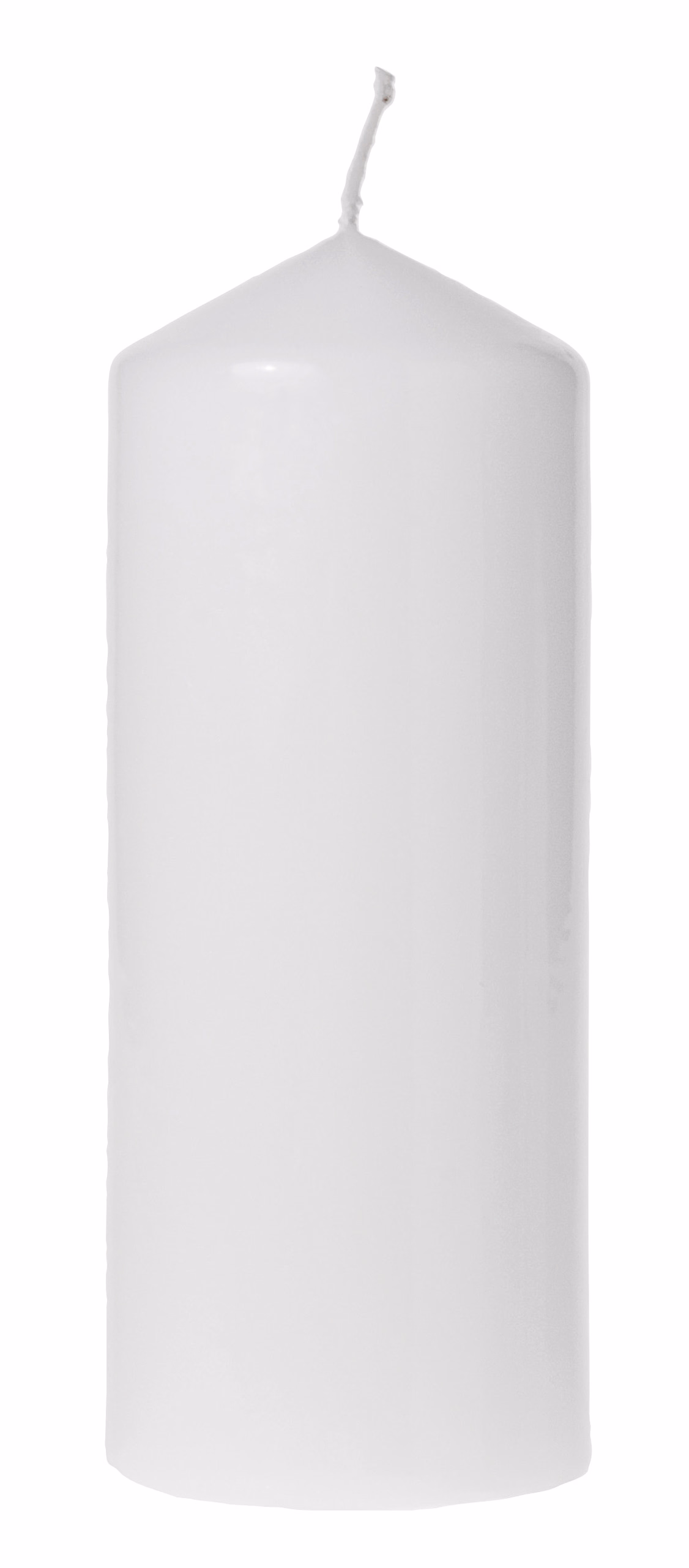 Vela cilíndrica blanca (60 x 150 mm)