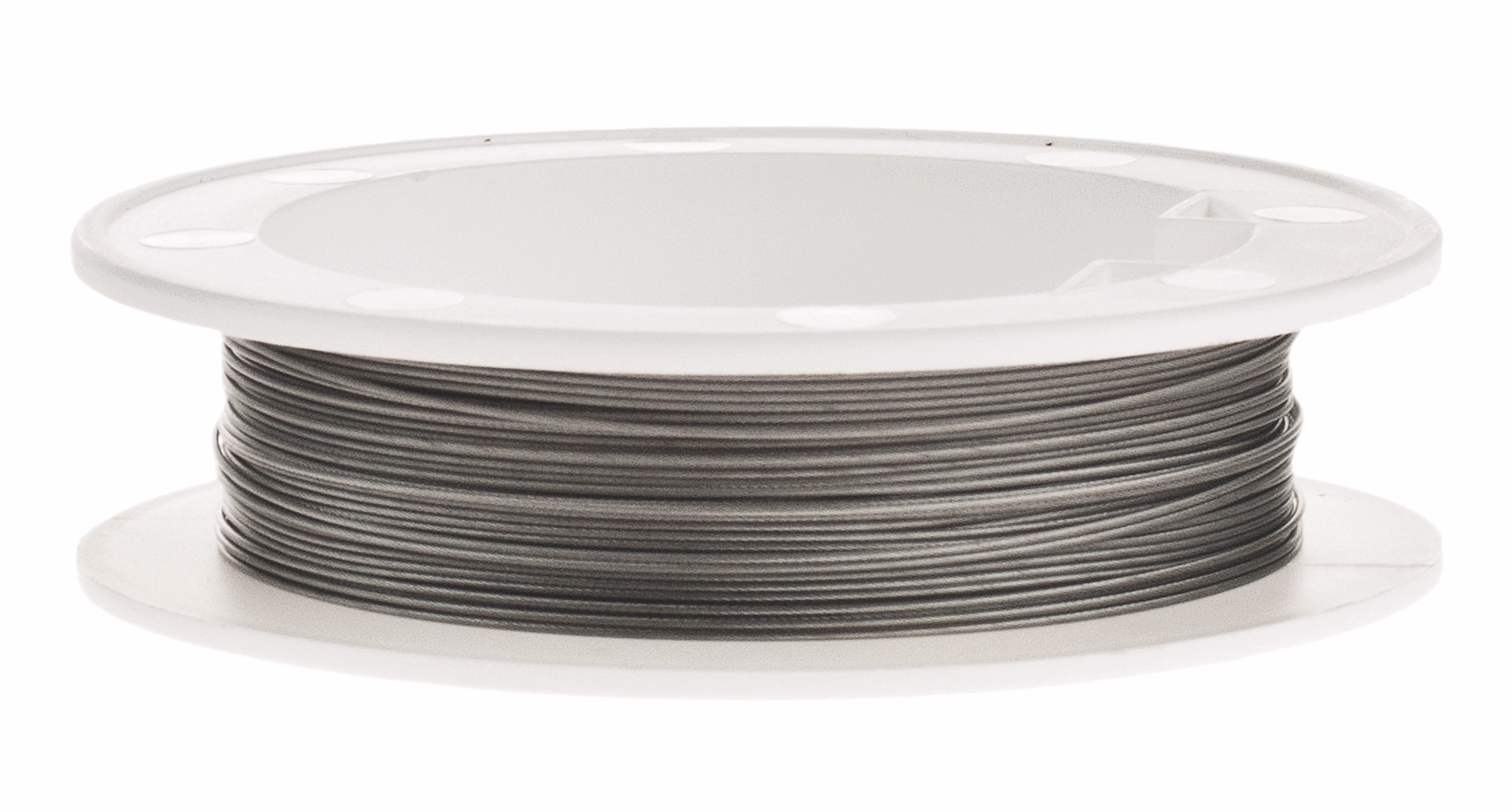 Draad met nylon coating 0,5 mm, 10 m spoel, zilver