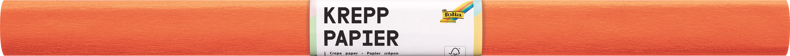 Papel crespón naranja (50 x 250 cm)