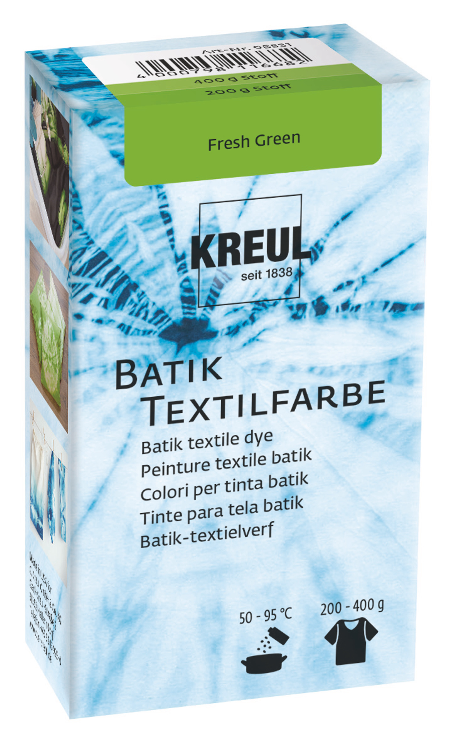 Tinte textil KREUL Batik, verde claro