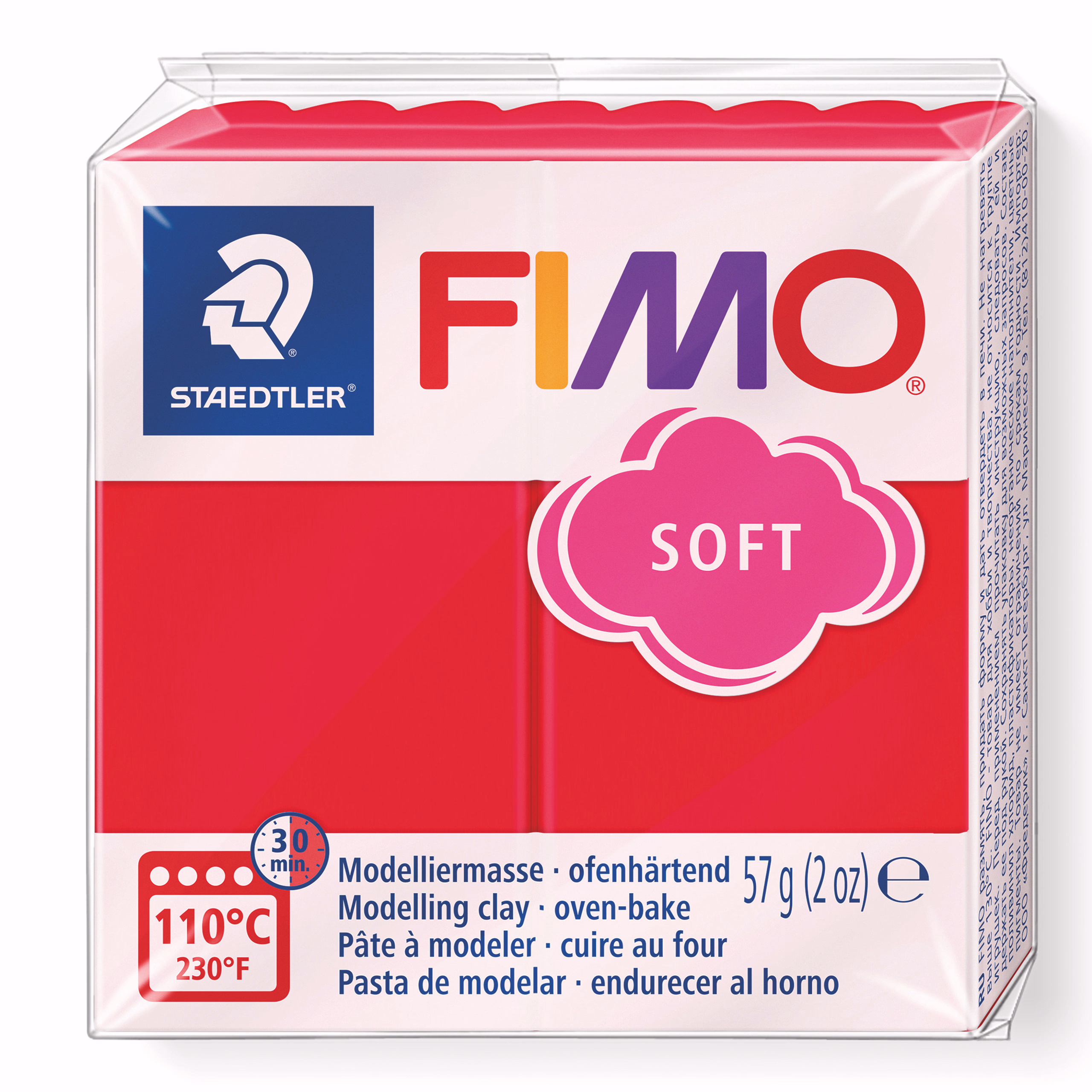 Arcilla polimérica FIMO® soft (57 g) rojo oscuro