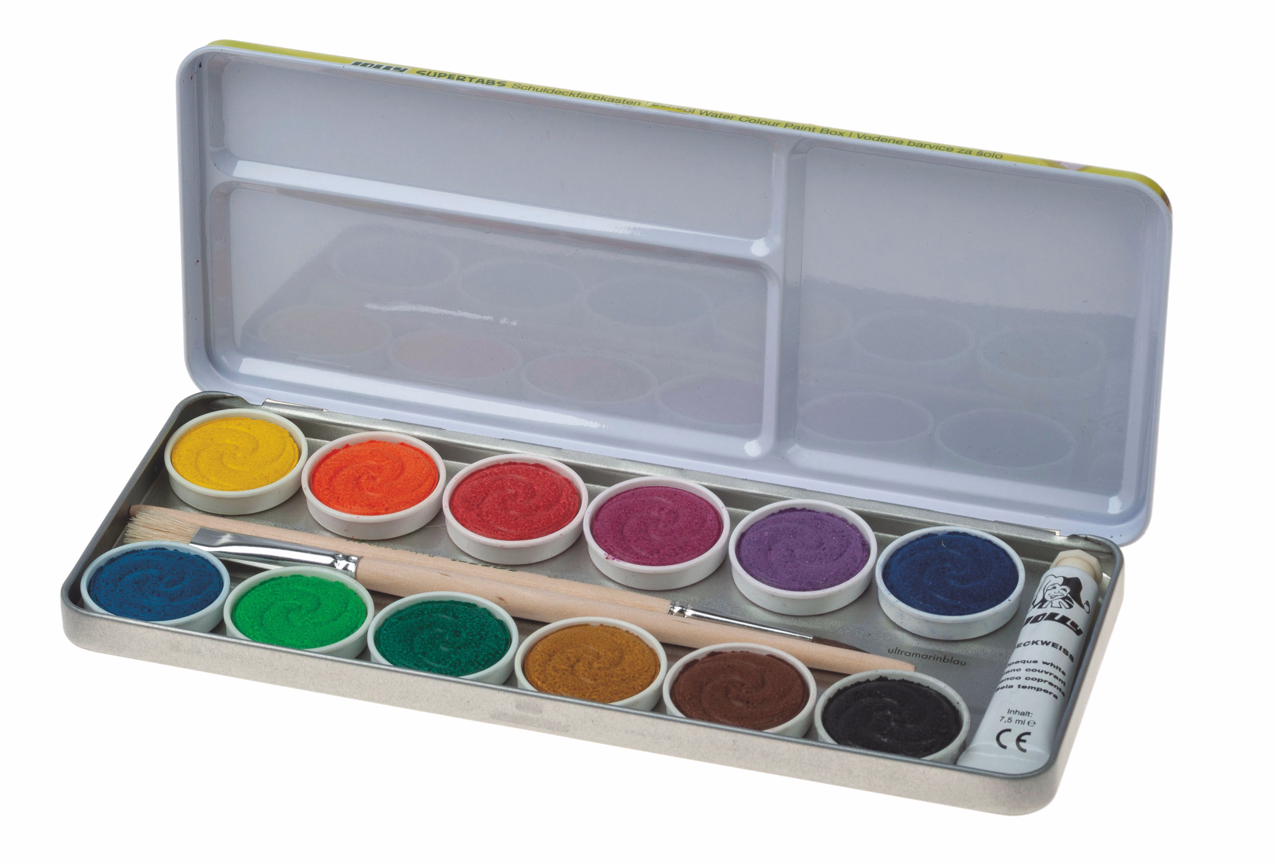 JOLLY Supertabs Deckfarbkasten, 12 Farben