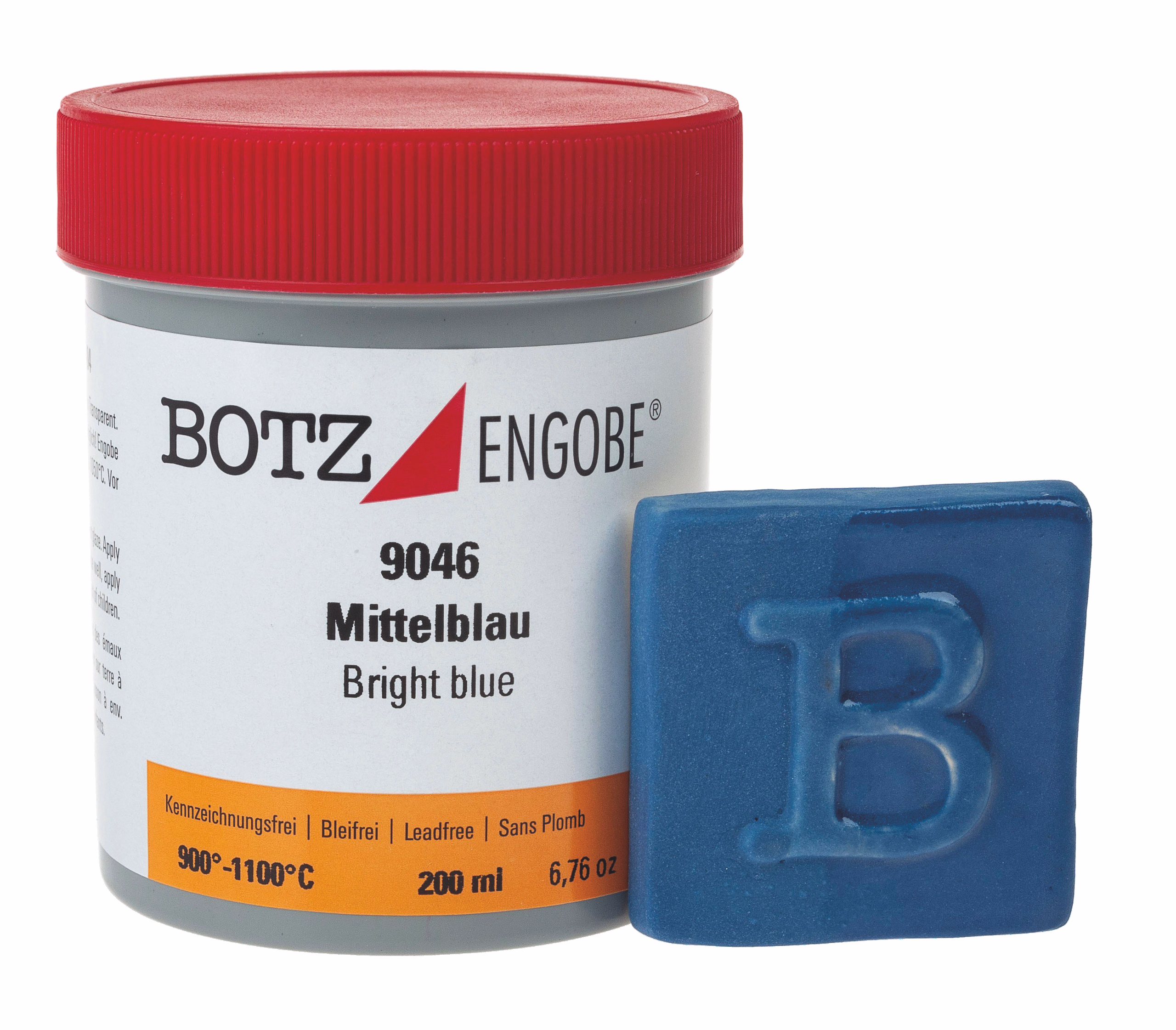 Flüssig-Engobe Botz, 200 ml mittelblau
