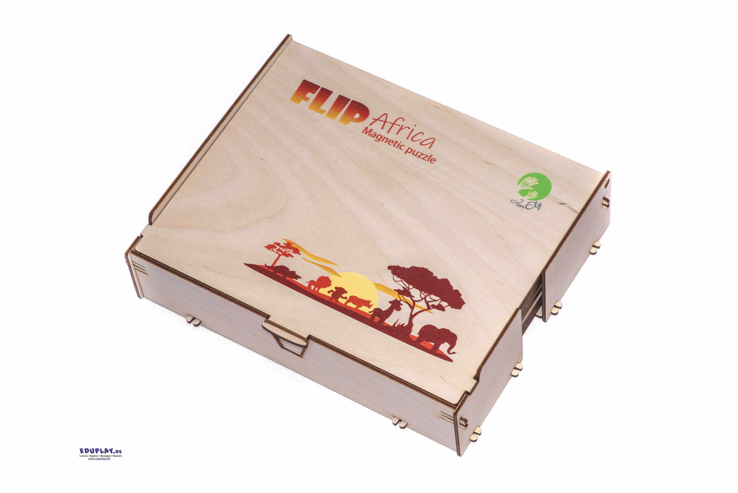 Lote de puzzles de madera magnéticos - África