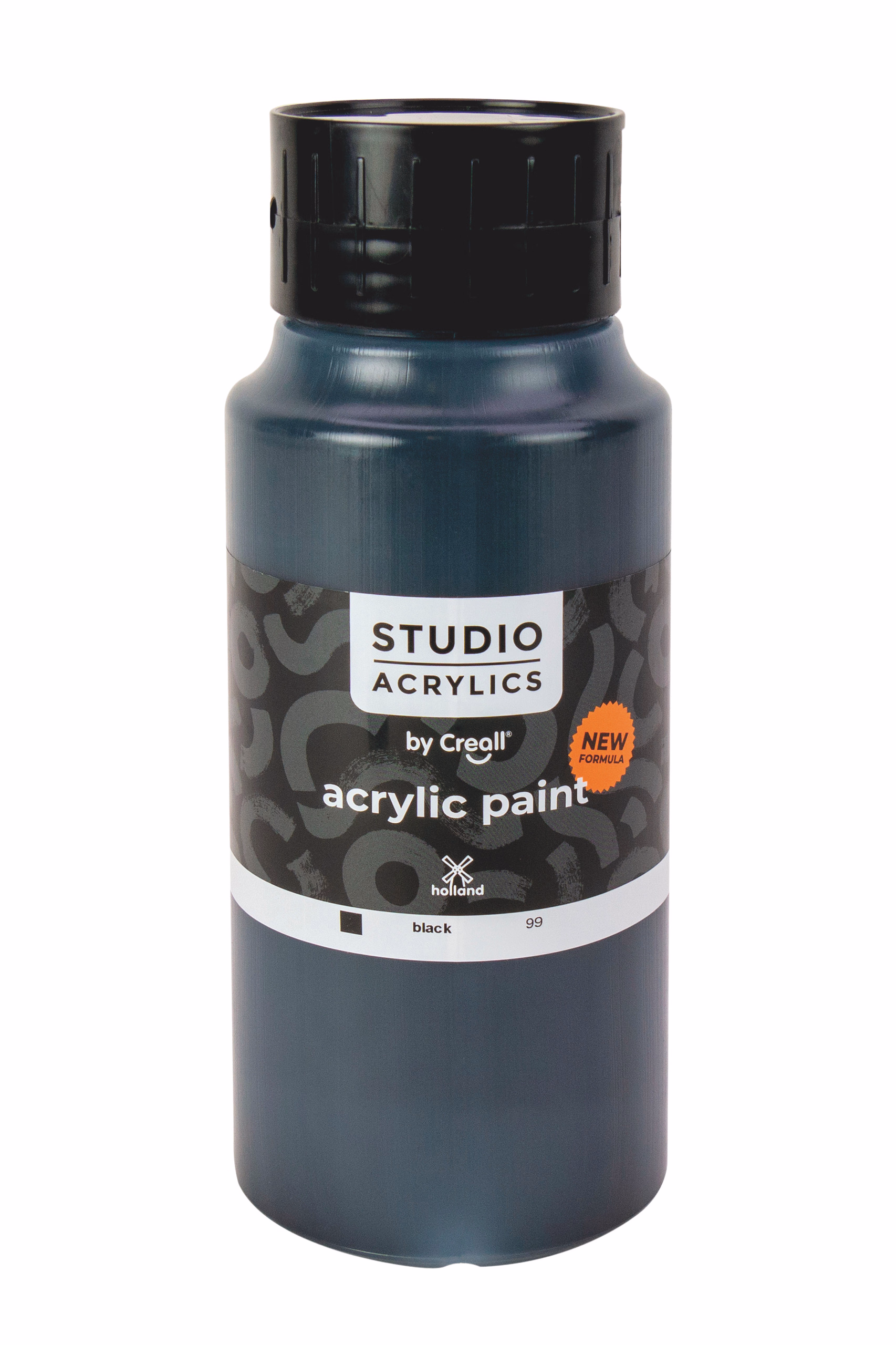 Creall Studio Acrylfarbe, 1000 ml schwarz
