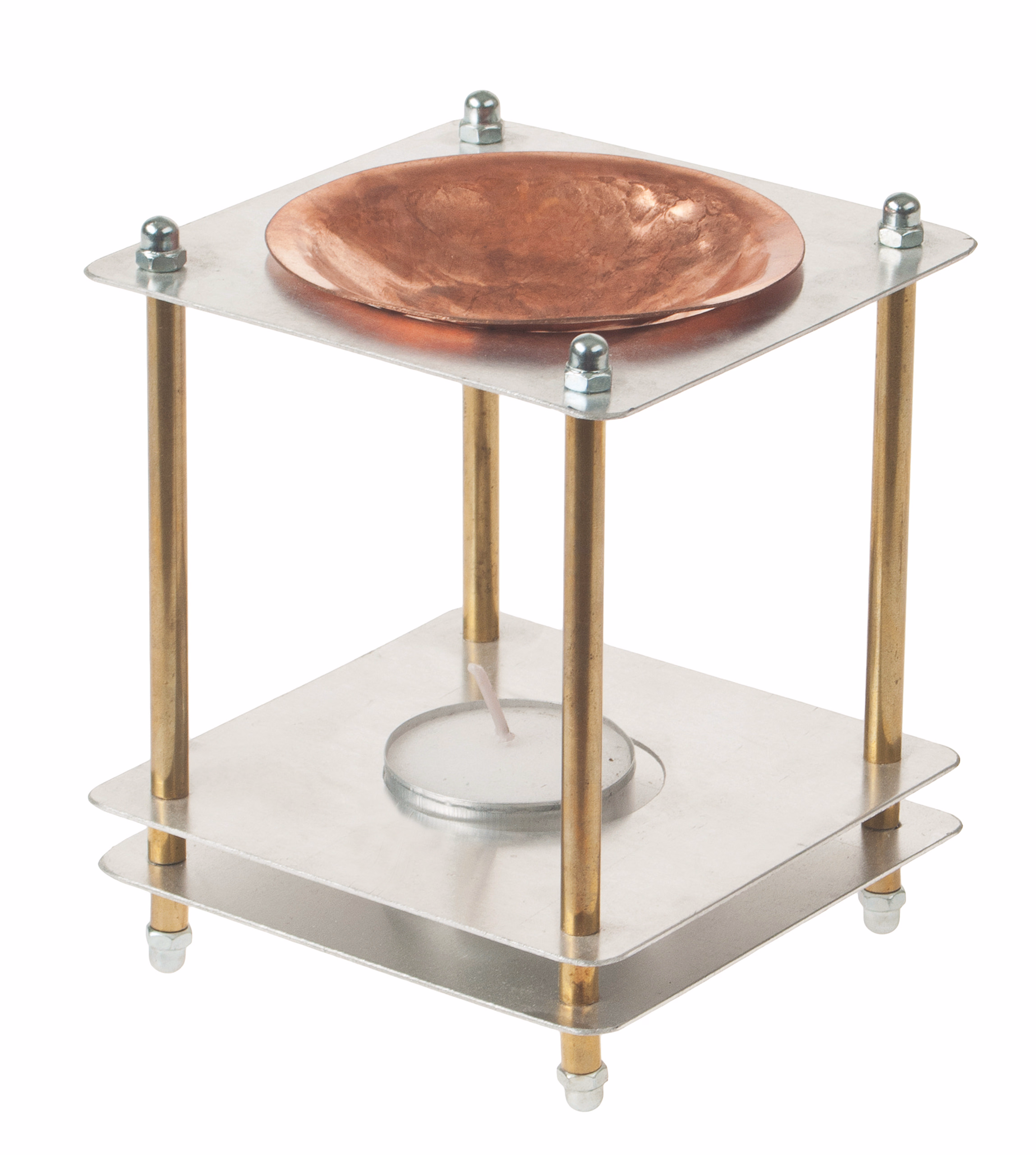 OPITEC Metall-Duftlampe (100 x 100 x 125 mm)