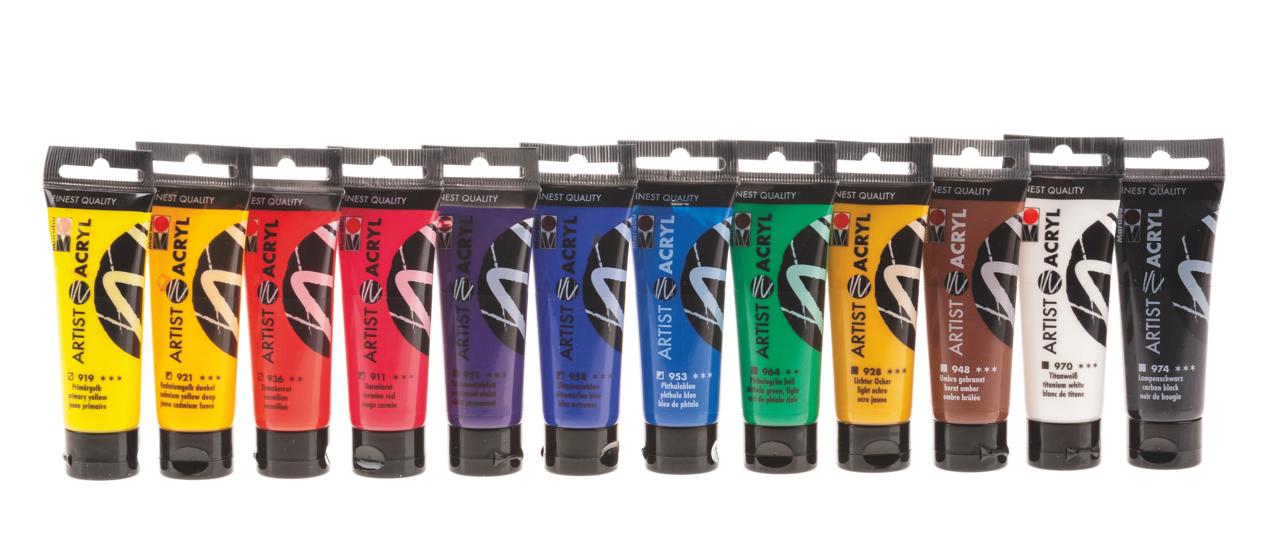 Marabu Colori Acrilici Gold - Set Da 75 Ml - Made In Germany - Perfetto Per Artisti E Hobby Creativi