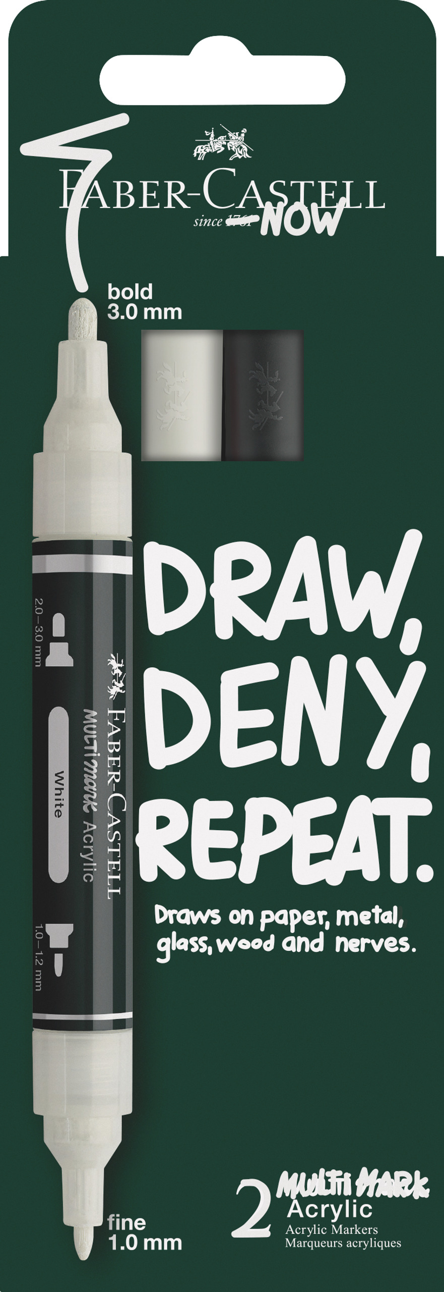FABER-CASTELL Acrylic Multi Marker, 2er-Set