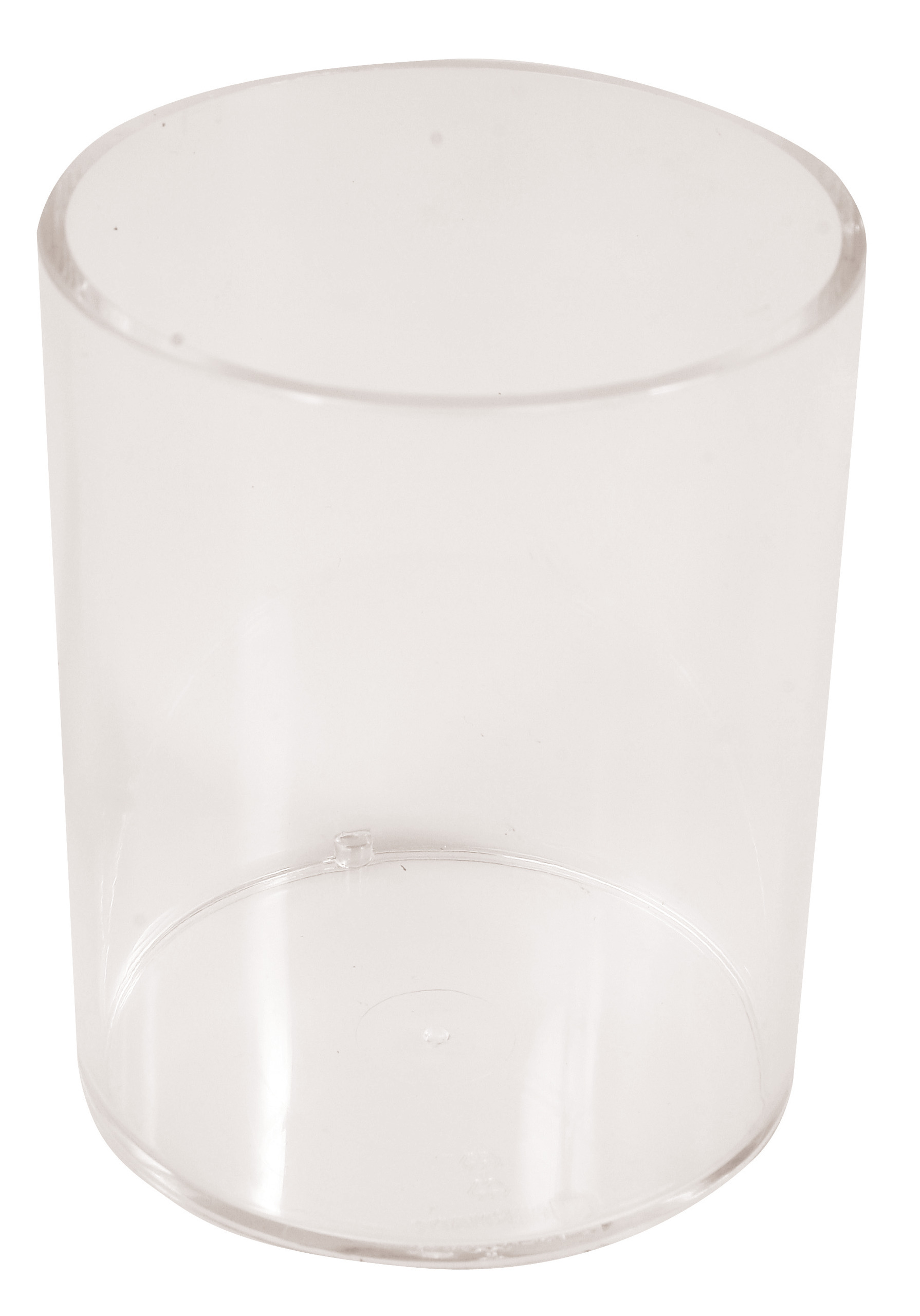 Bicchiere trasparente (7,5 x 9,3 cm), 1 pezzo