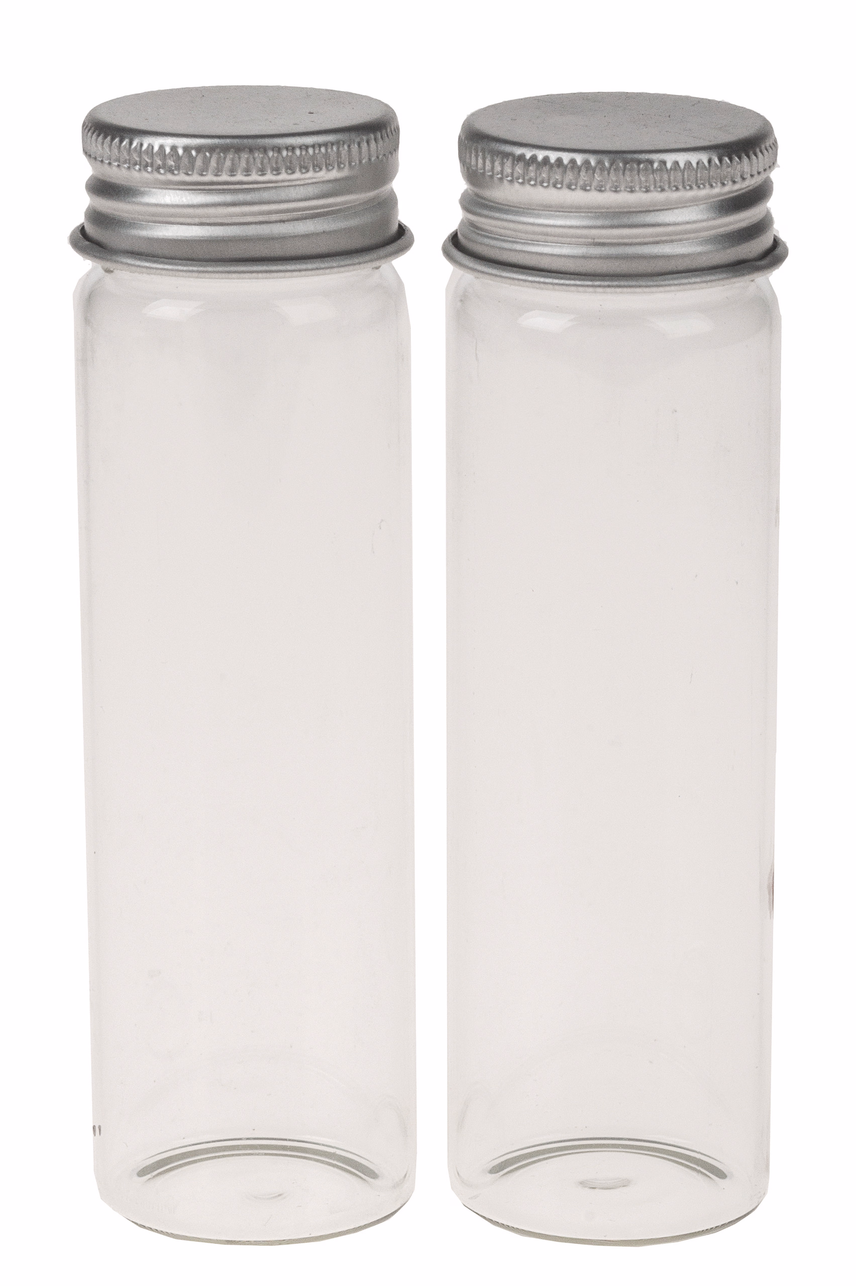 Vetro - bottigliette con chiusura a vite, 2 pz