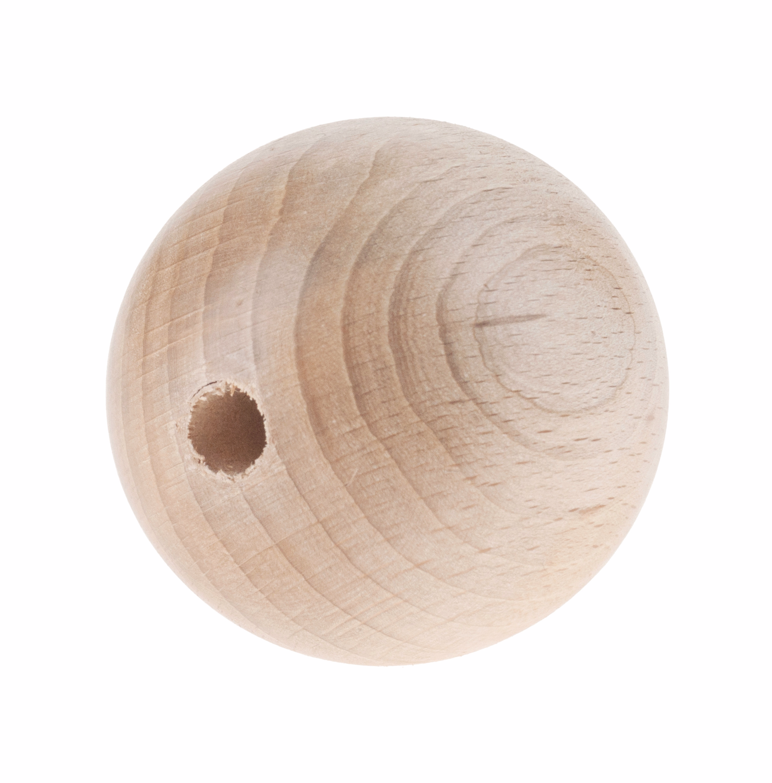 Holzkugel mit Bohrung (60 mm)