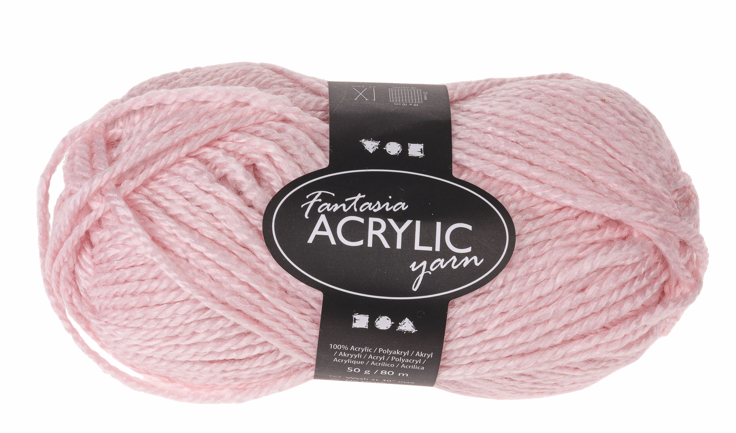 Fantasia Polyacryl Garn 50g/80m, hellrosa