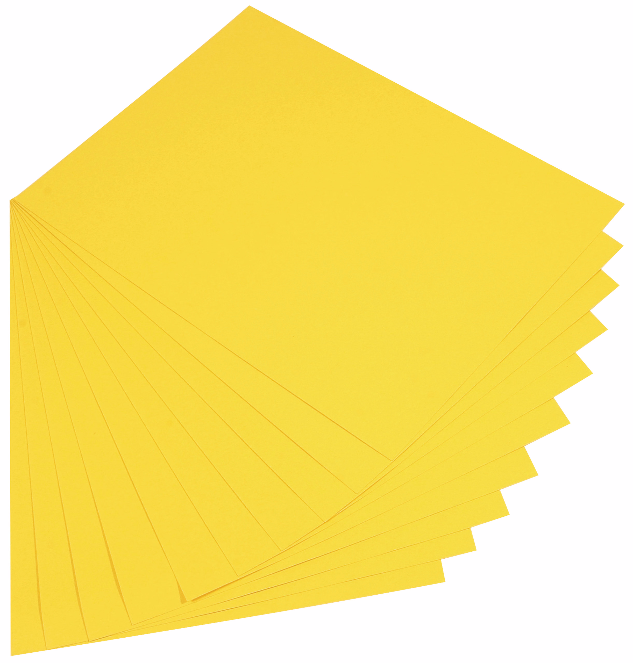 Tonpapier, 10 Bogen bananengelb (50 x 70 cm)