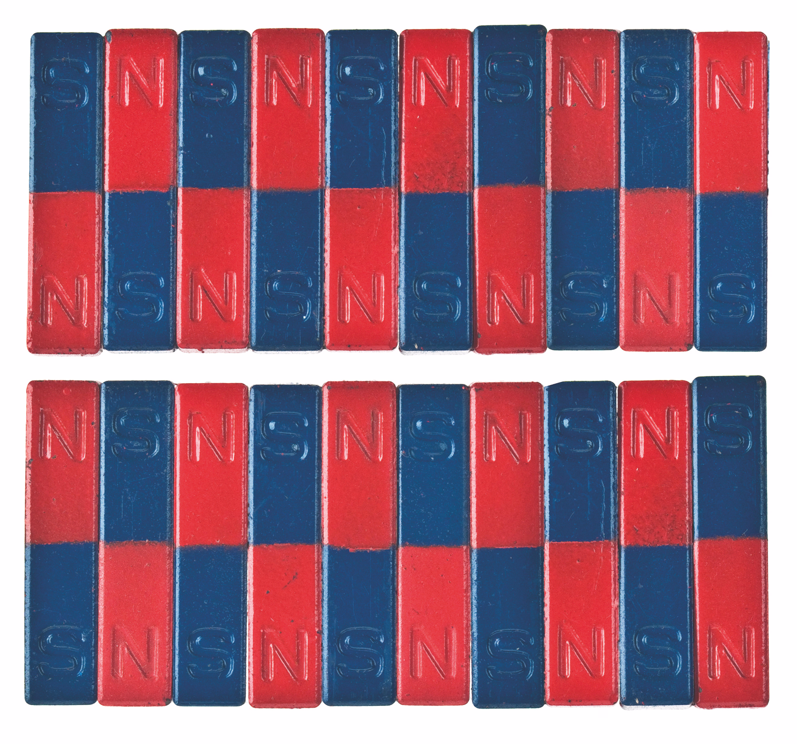 Staafmagneten, 9 x 9 x 40 mm, 20 stuks