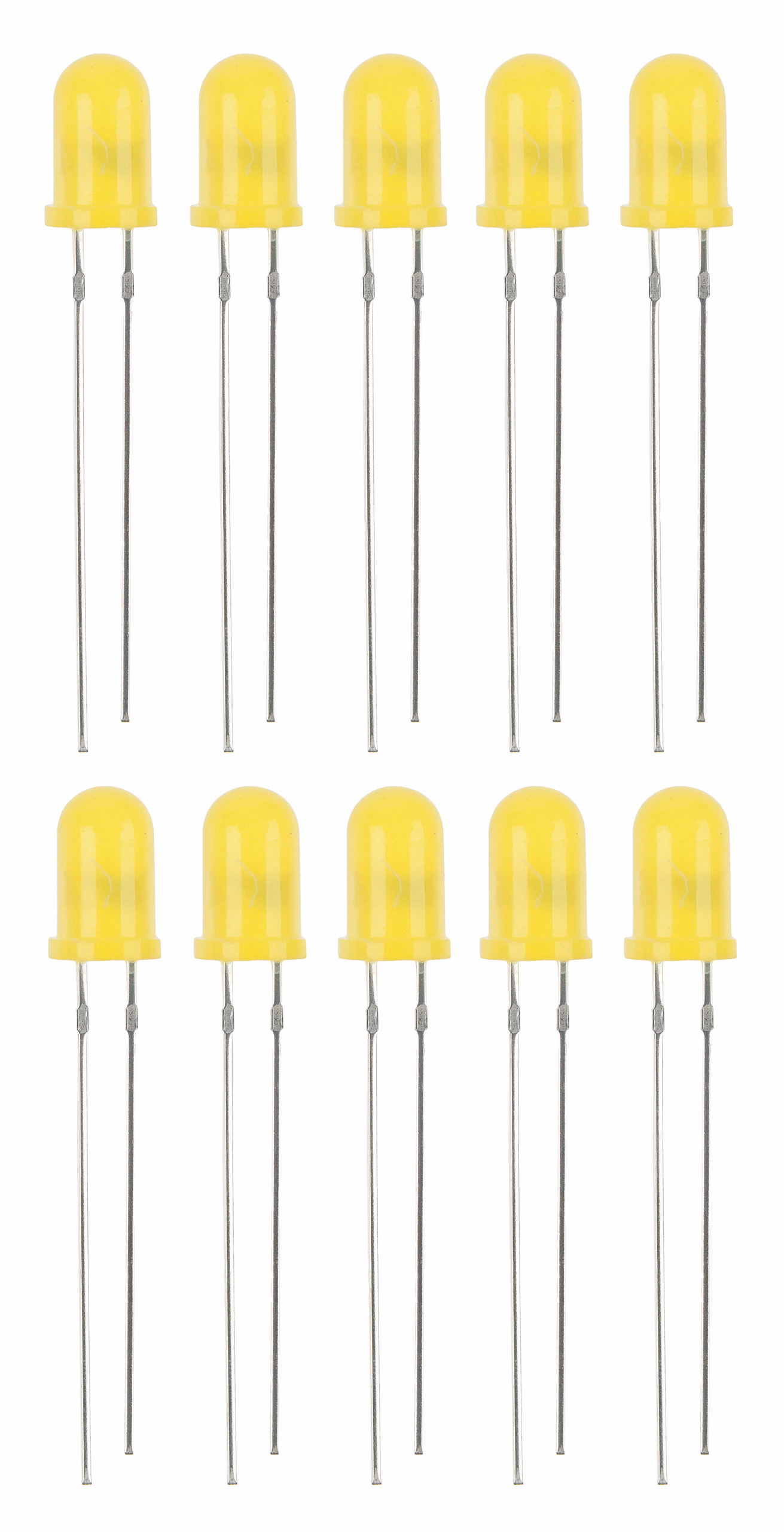Leuchtdioden, 10 Stück gelb (5 mm)