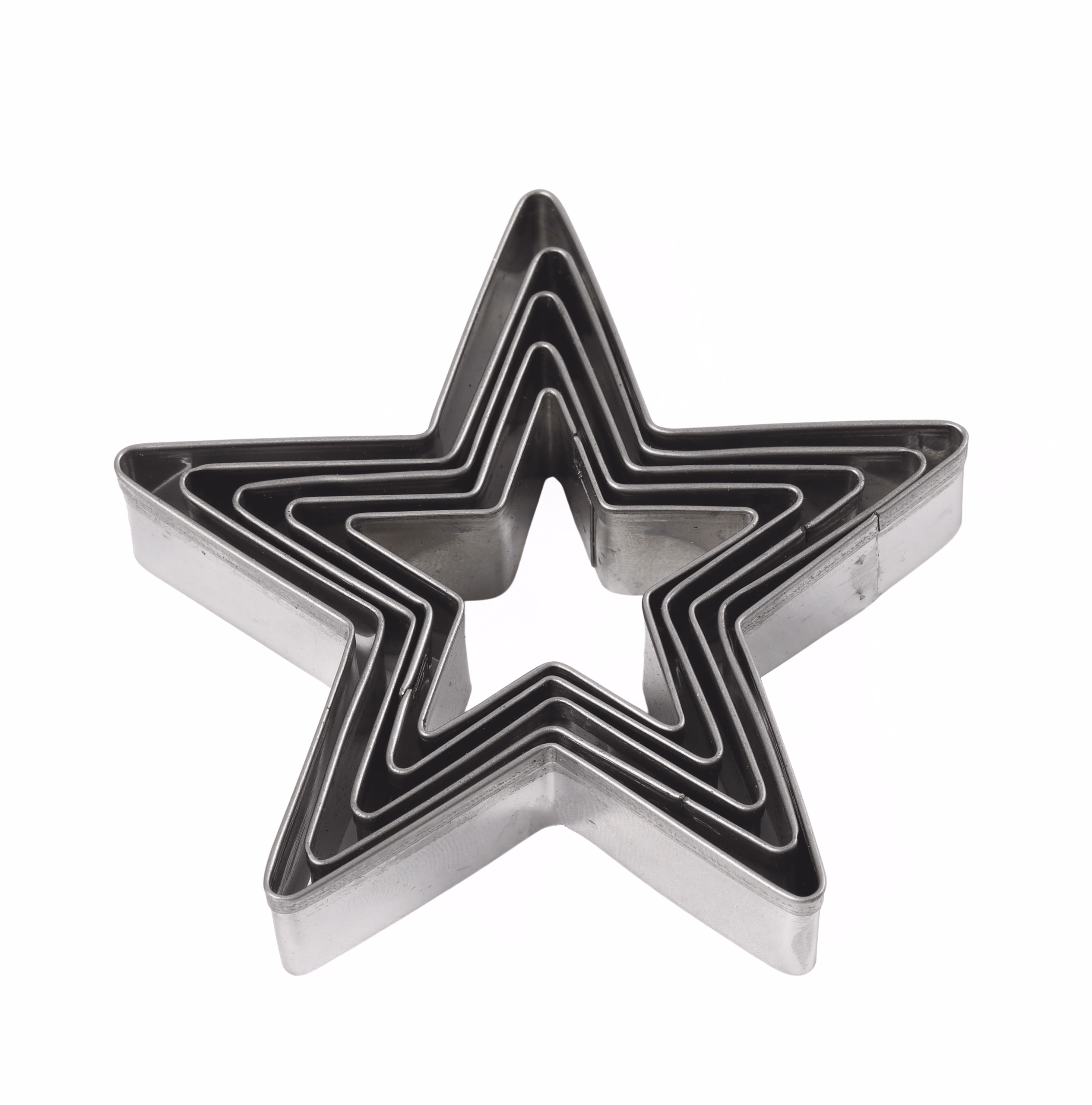 Ausstechförmchen Sterne, 5er-Set