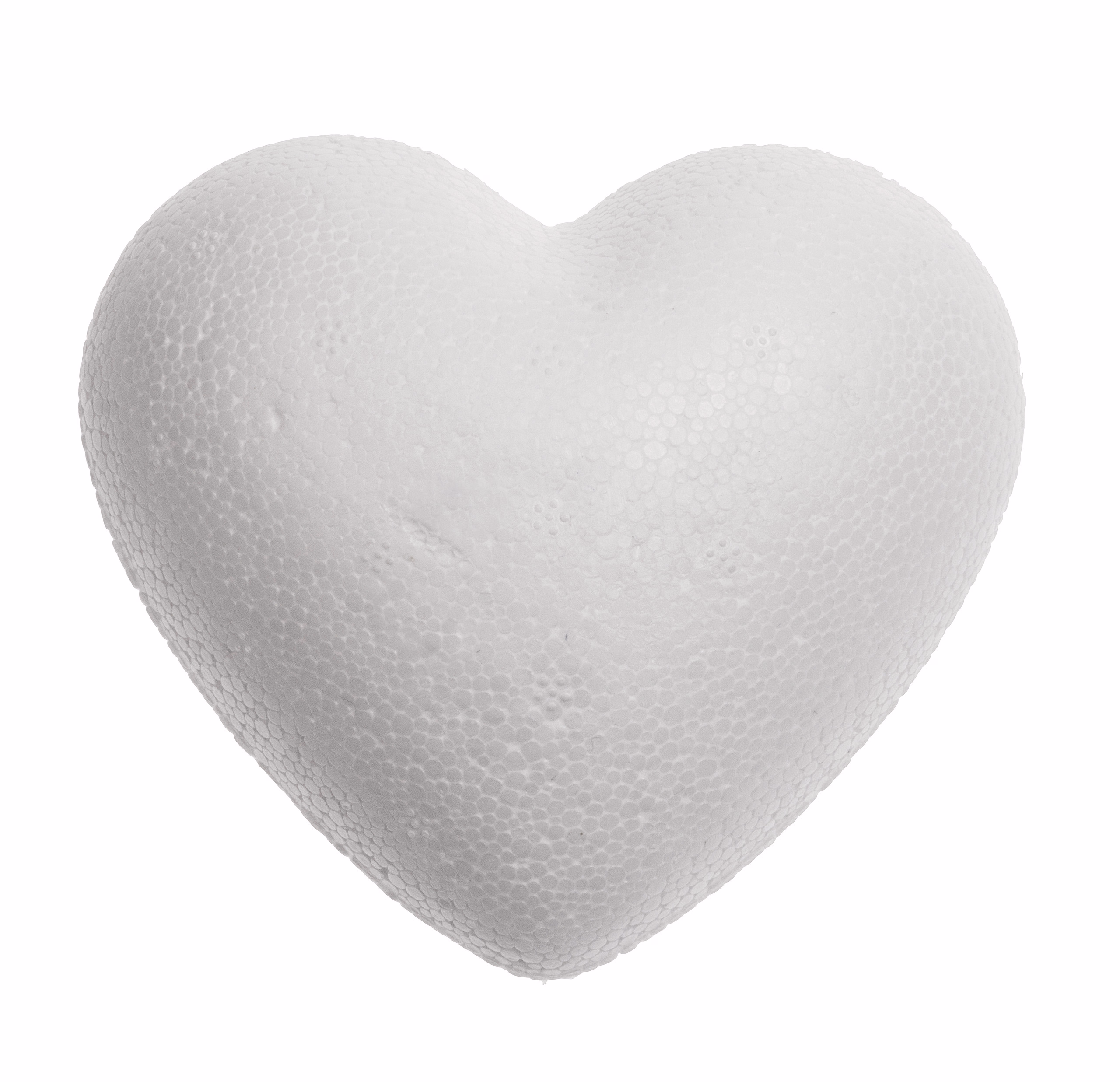Cuore di polistirolo, 9cm, 1 pezzo