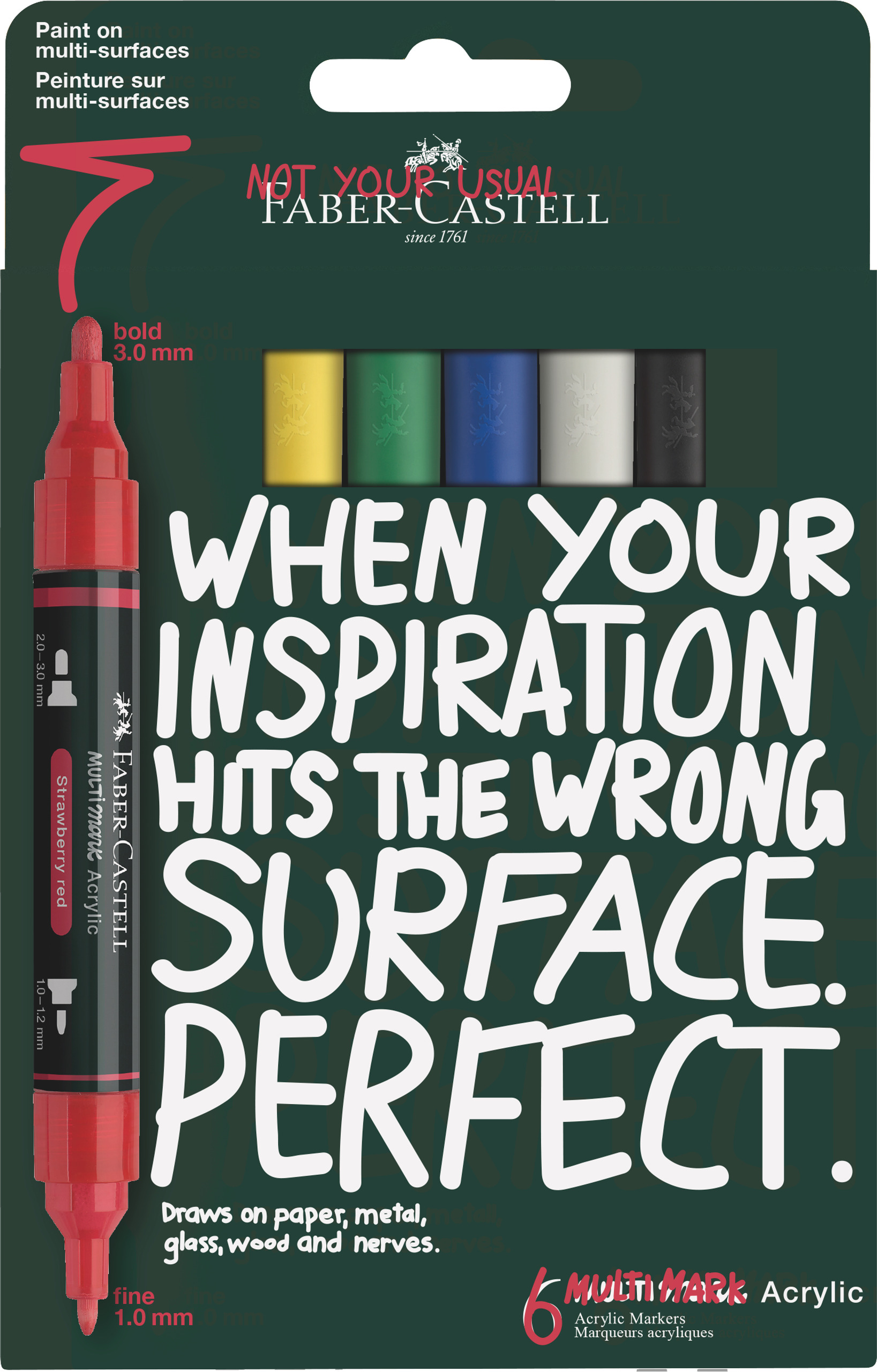FABER-CASTELL Acrylic Marker Basic 6er-Set