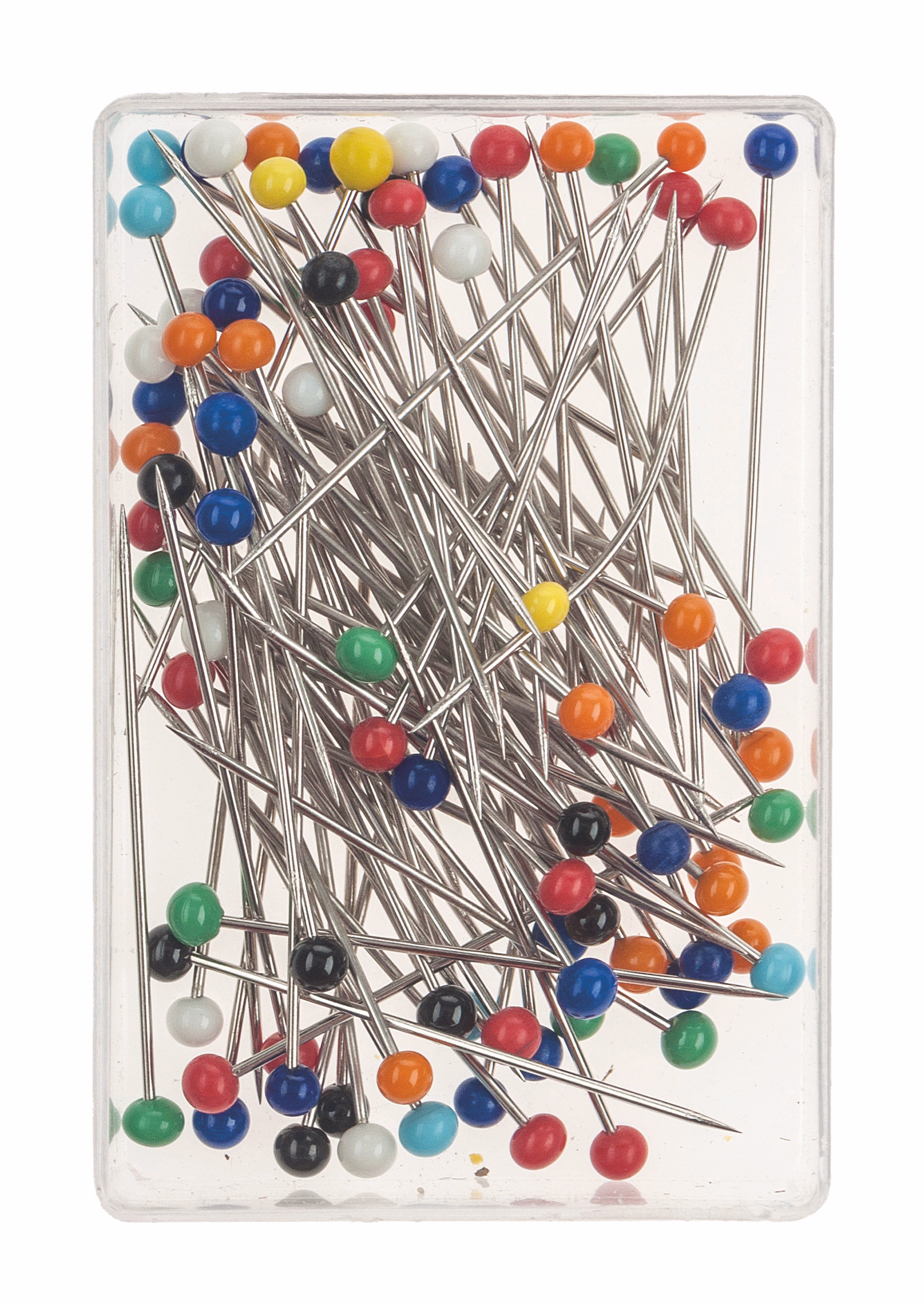 Epingles à tête avec tête en verre, 10 g couleurs