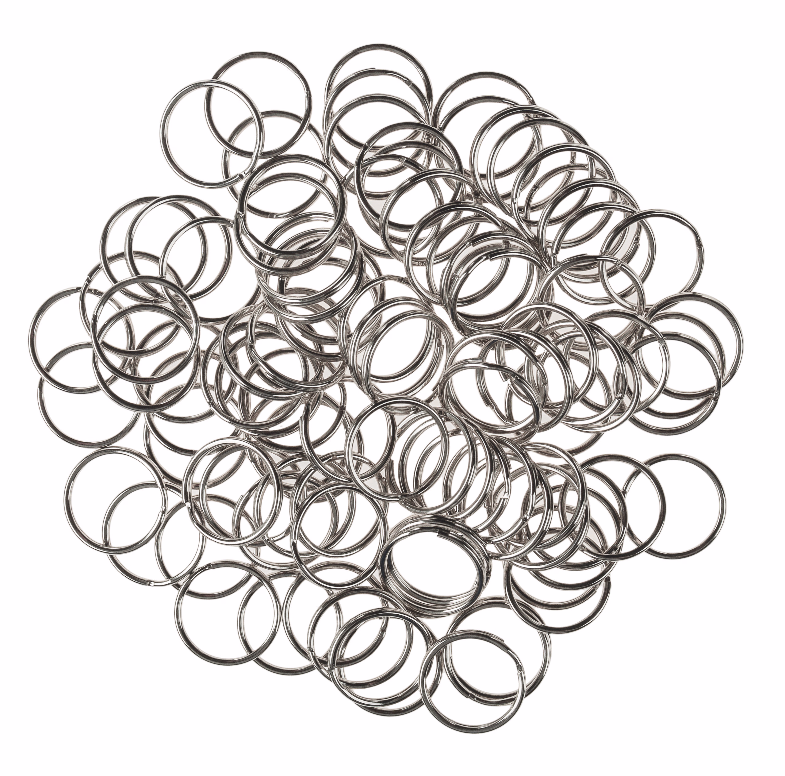 Schlüsselringe, 100 Stück (24 mm)