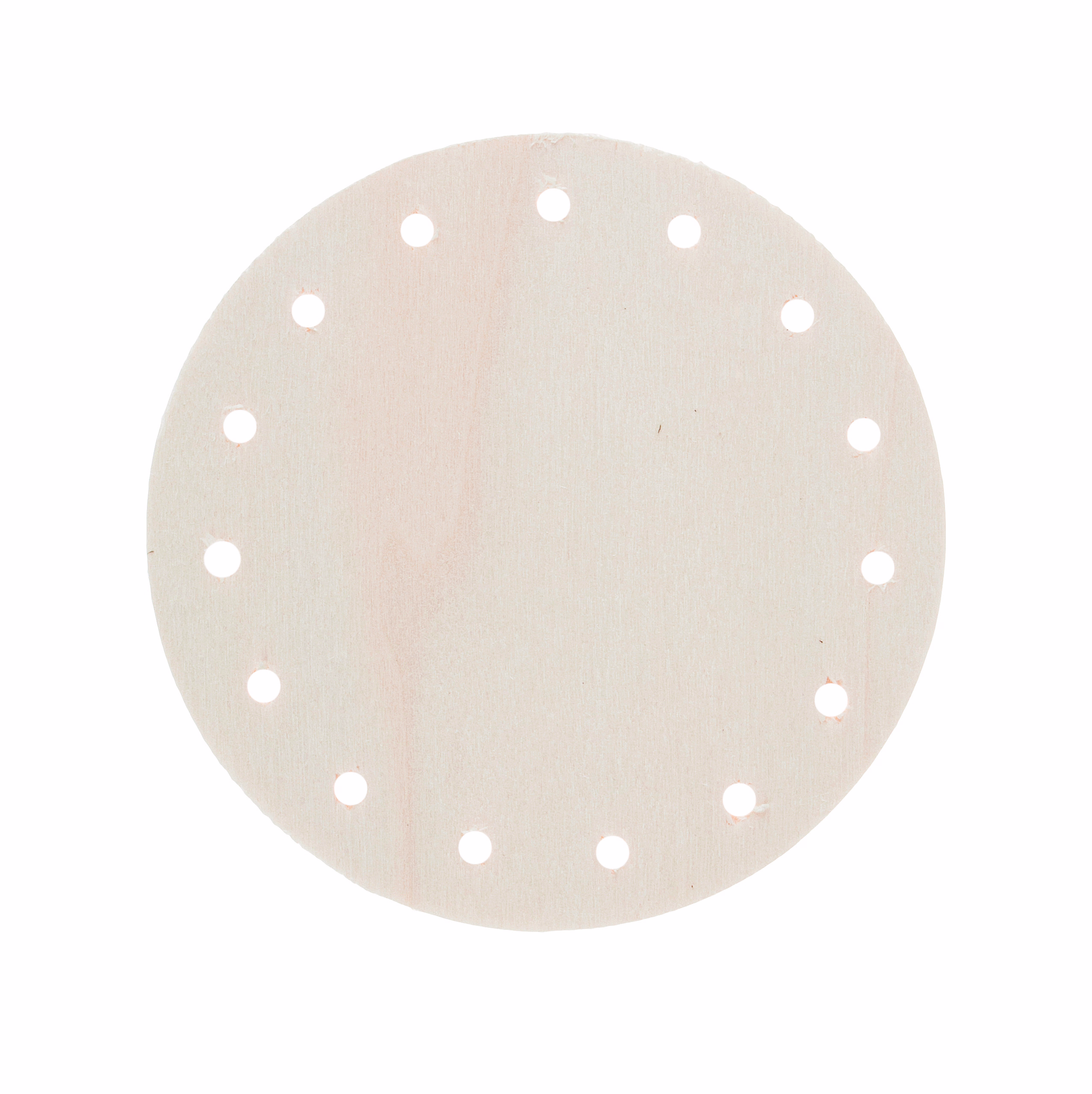 Holz-Korbflechtboden rund (Ø 9 cm/15 Löcher)