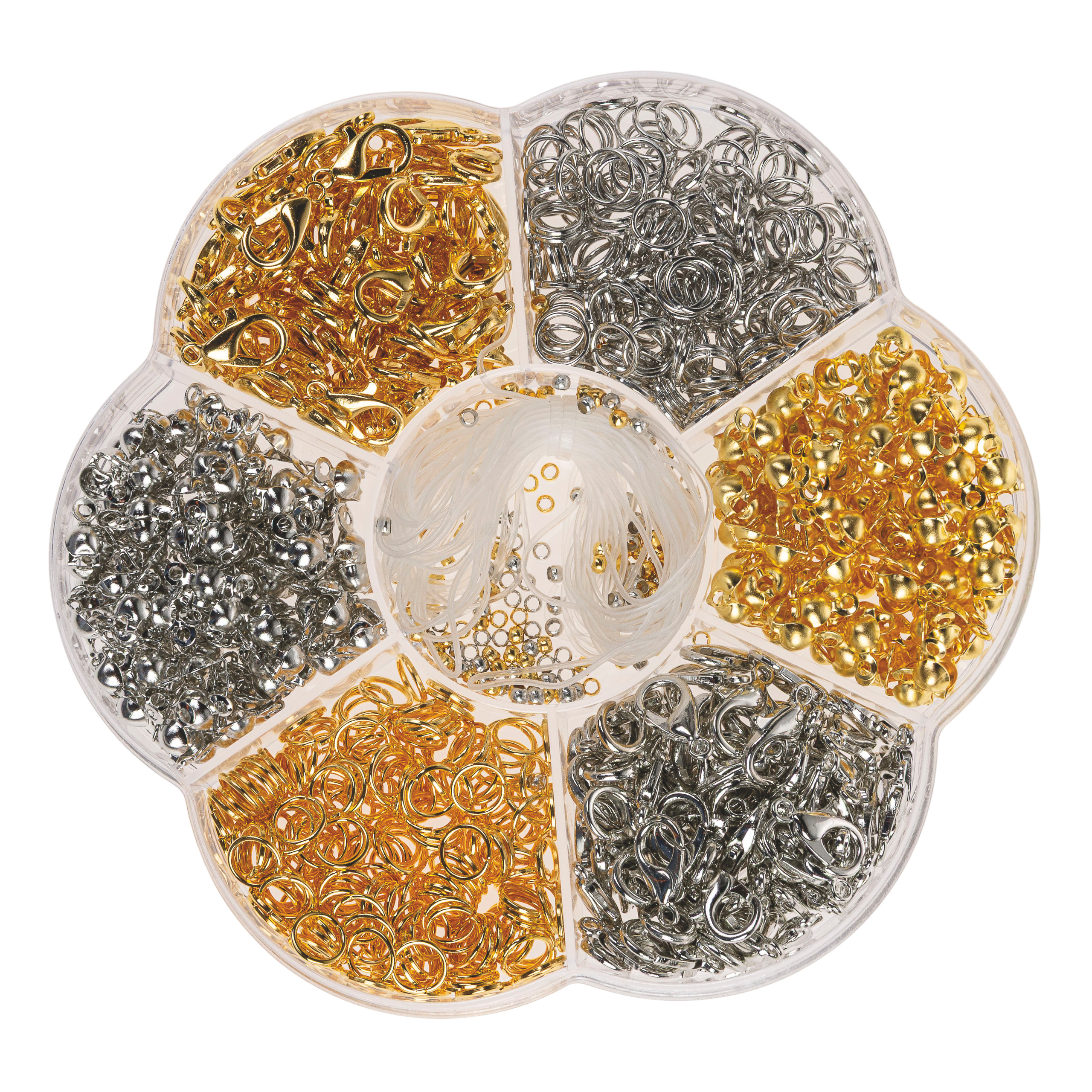 Schmuckverschlüsse - Mix, gold-silber