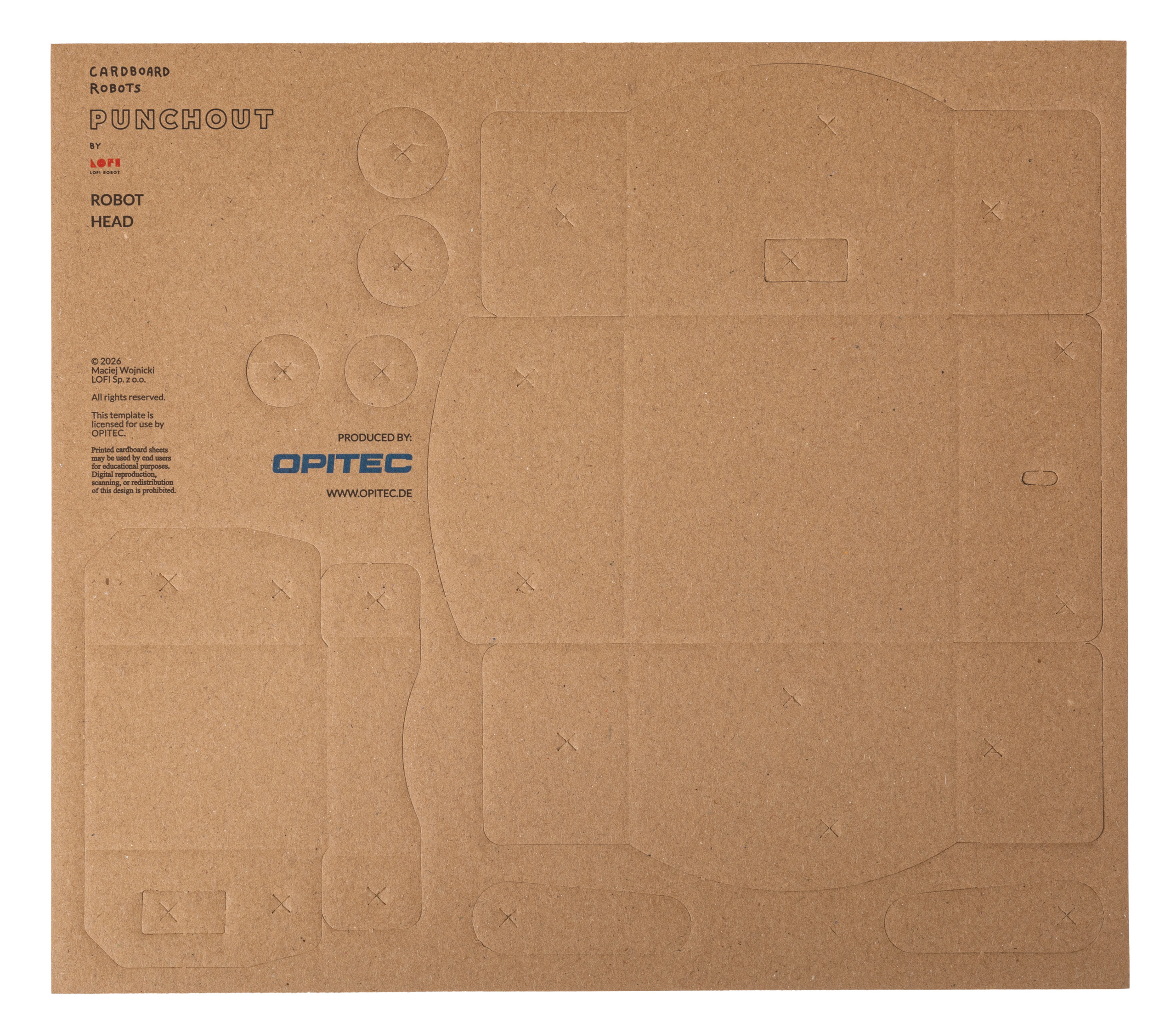 Cardboard robot Hungrybot / Sleepybot