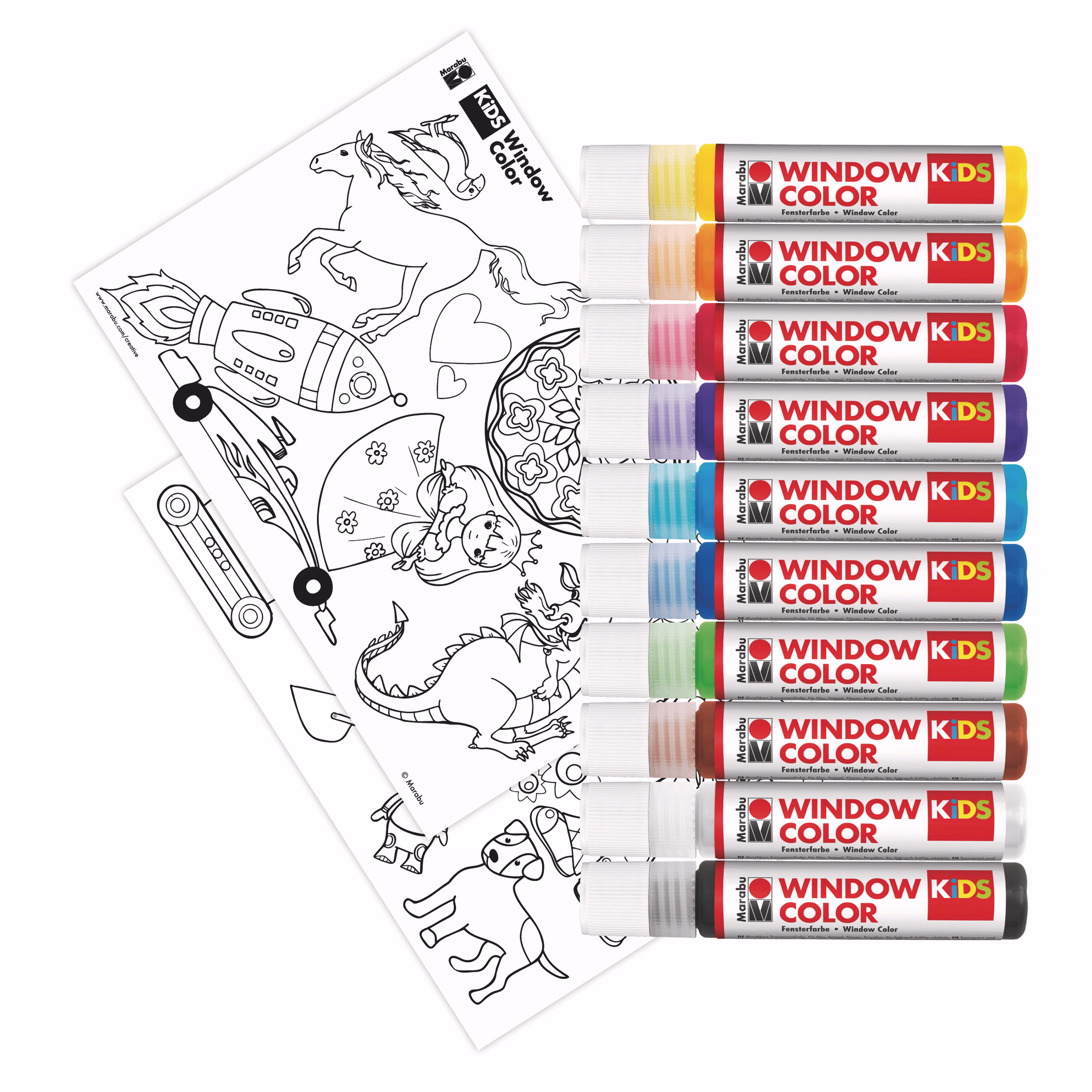 Marabu KIDS Window Color set (10 x 25 ml)