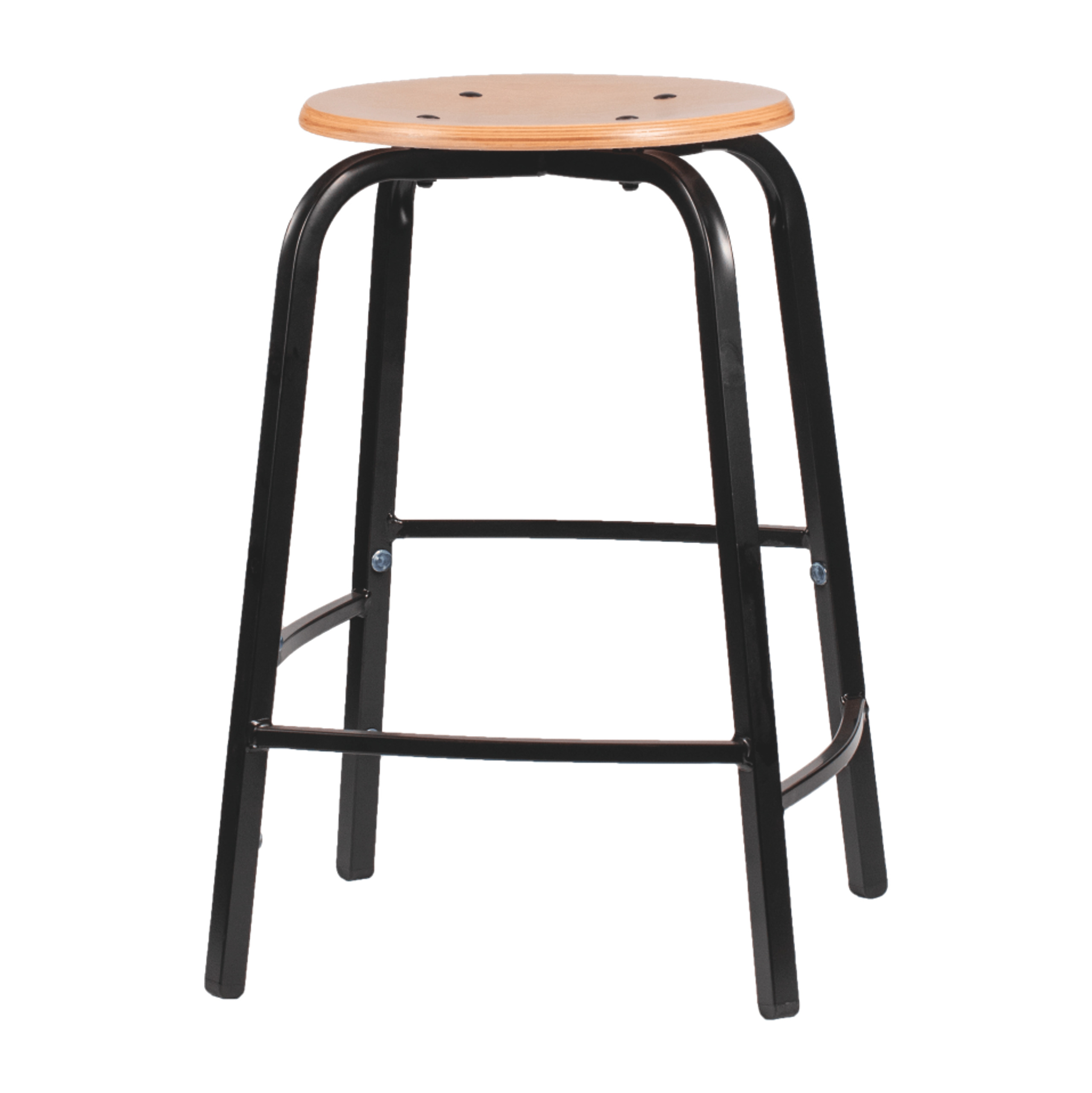 Taboeret met houten zitting – zithoogte 50 mm