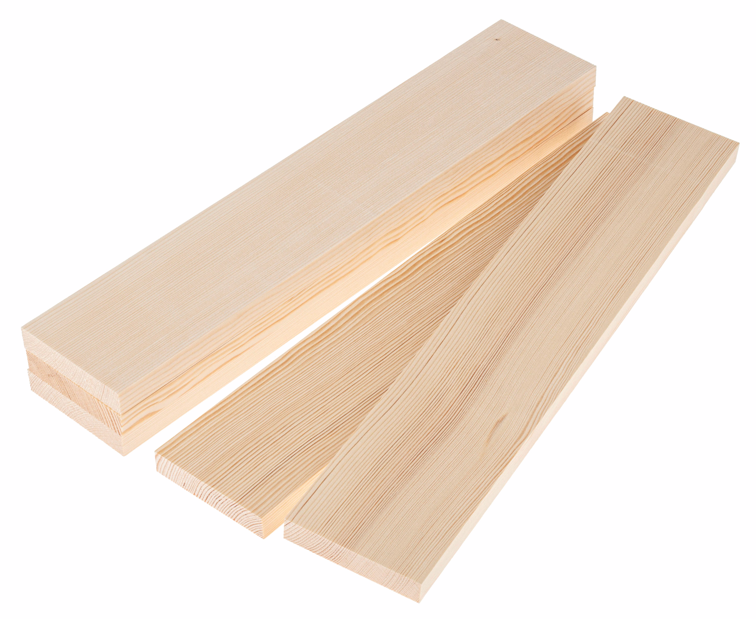 Dennenhouten plankenset 20 x 100 x 500 mm, 5 stuks