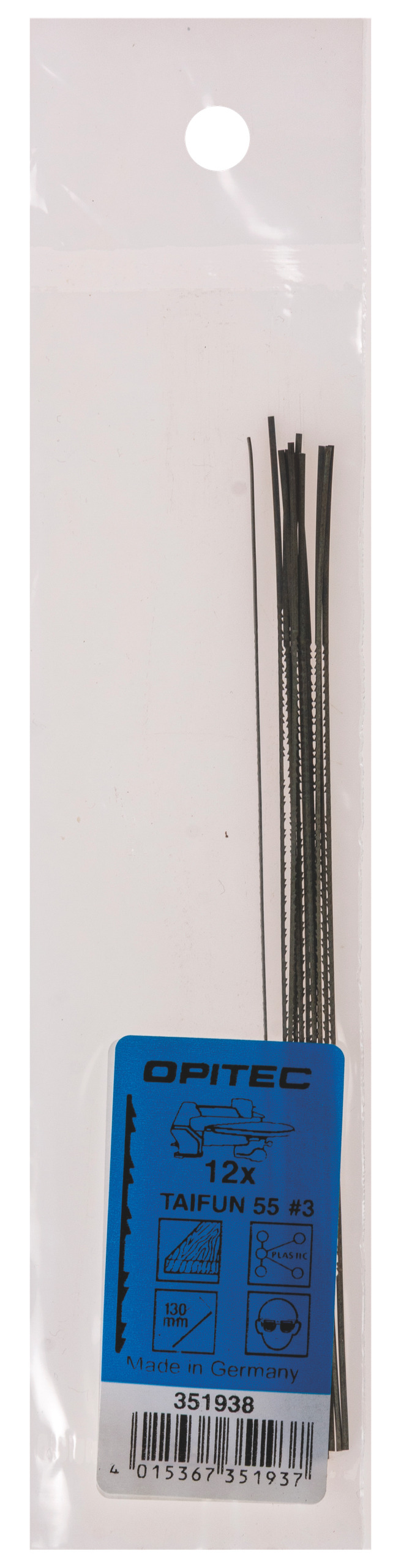 LAMES DE SCIE/DENTS OPPOSEES, T3, 12 PCS