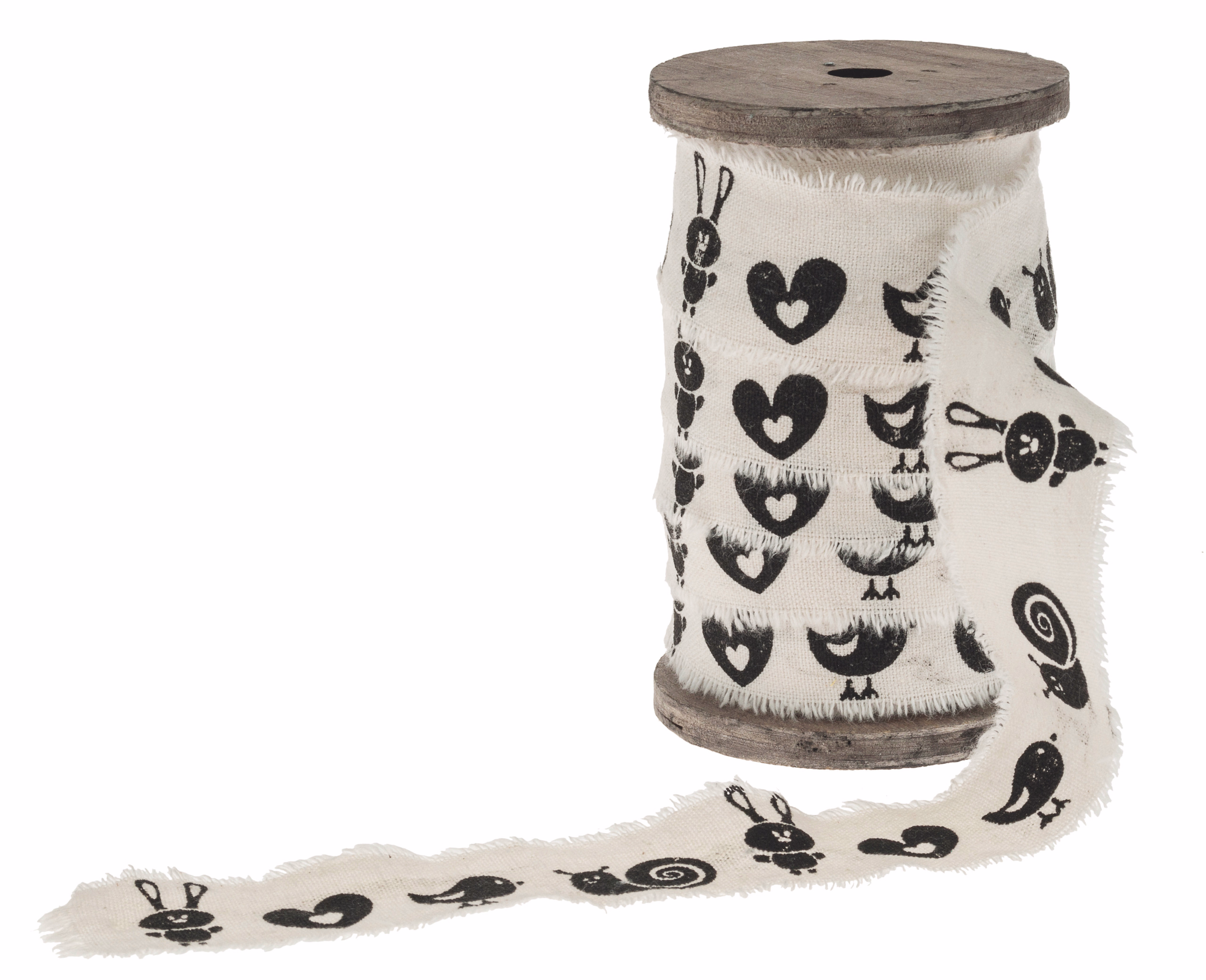 Band - Voorjaar, 10 m (3 cm) zwart/wit