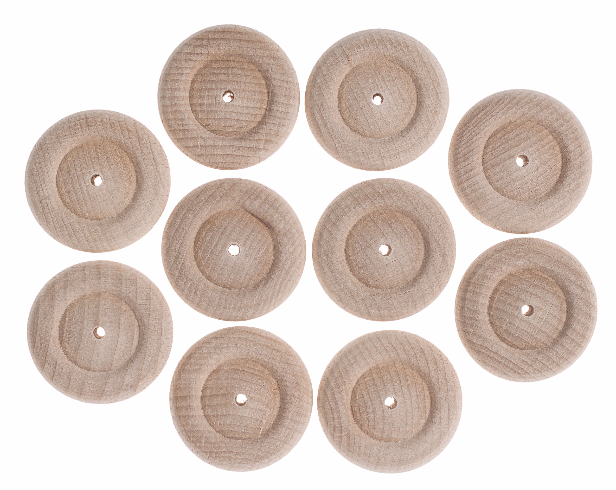 Profilholzräder Buche, 10 Stück (50 mm/15,0 mm)