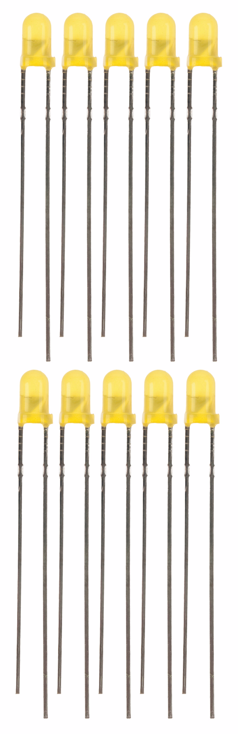 Leuchtdioden, 10 Stück gelb (3 mm)