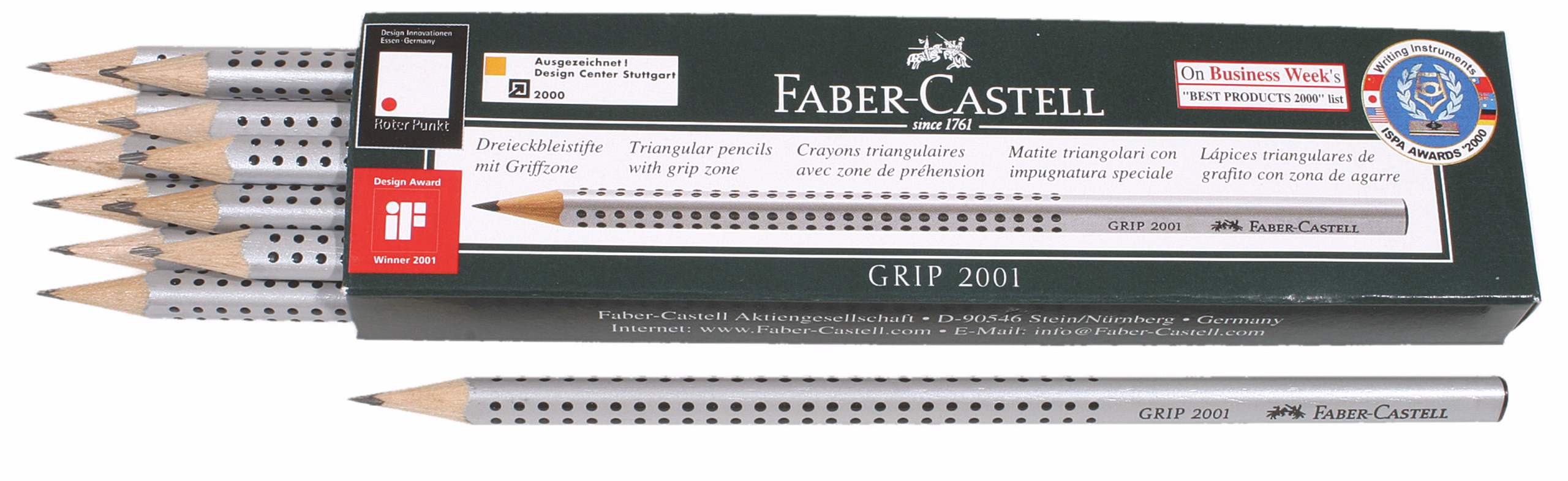 Lápiz de grafito GRIP 2001 (B) 12 ud.