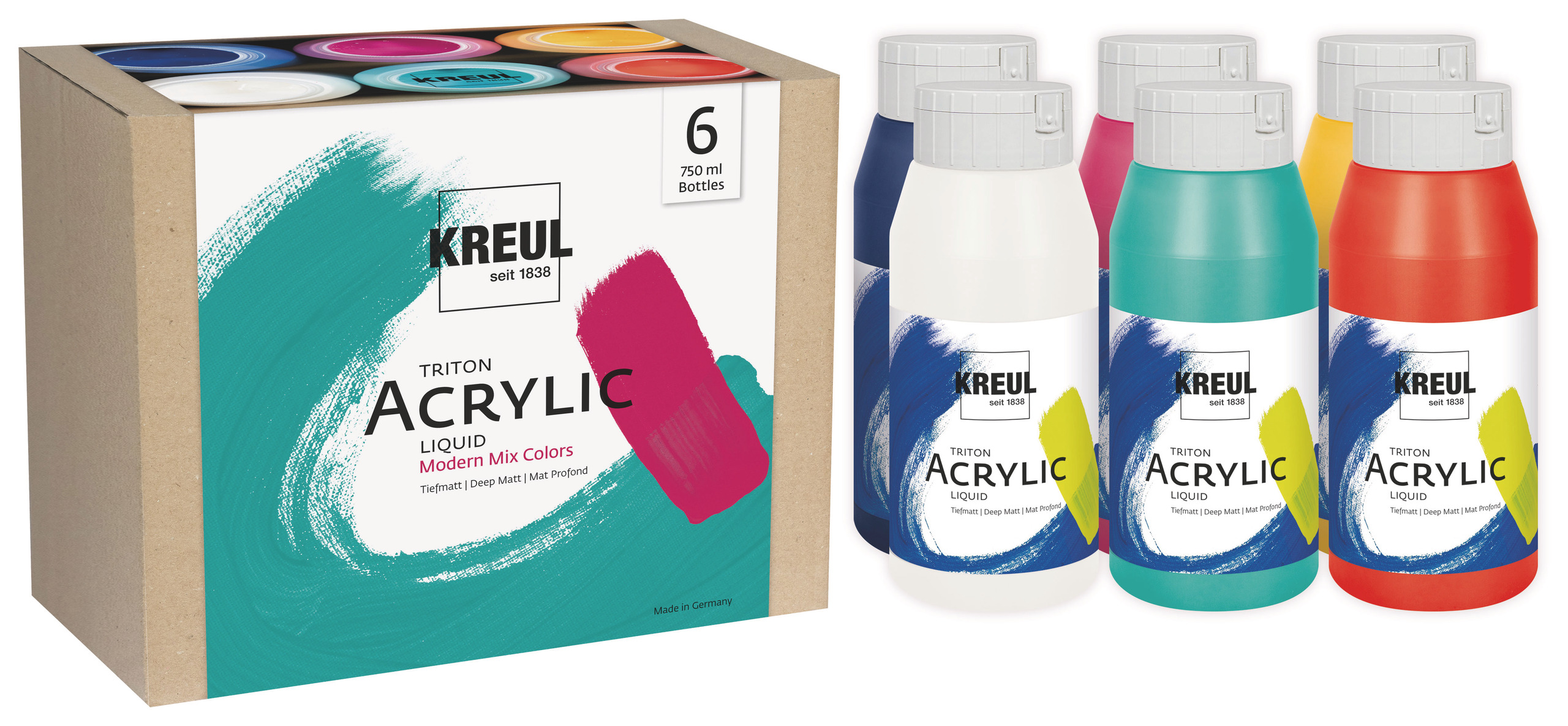 KREUL Triton Acrylic Liquid set - Modern mix