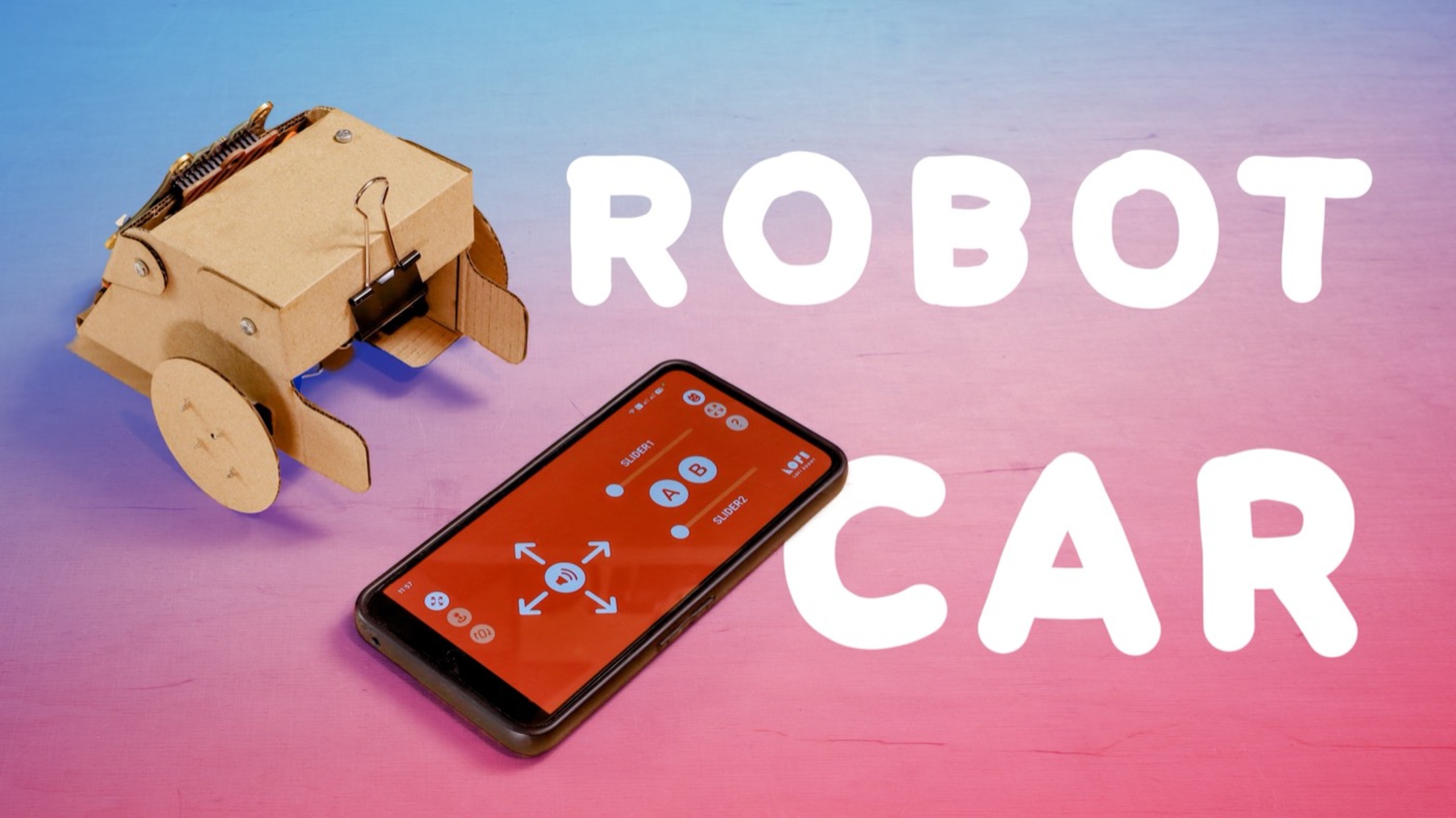 Modello di robot in cartone Auto robot pretagliata
