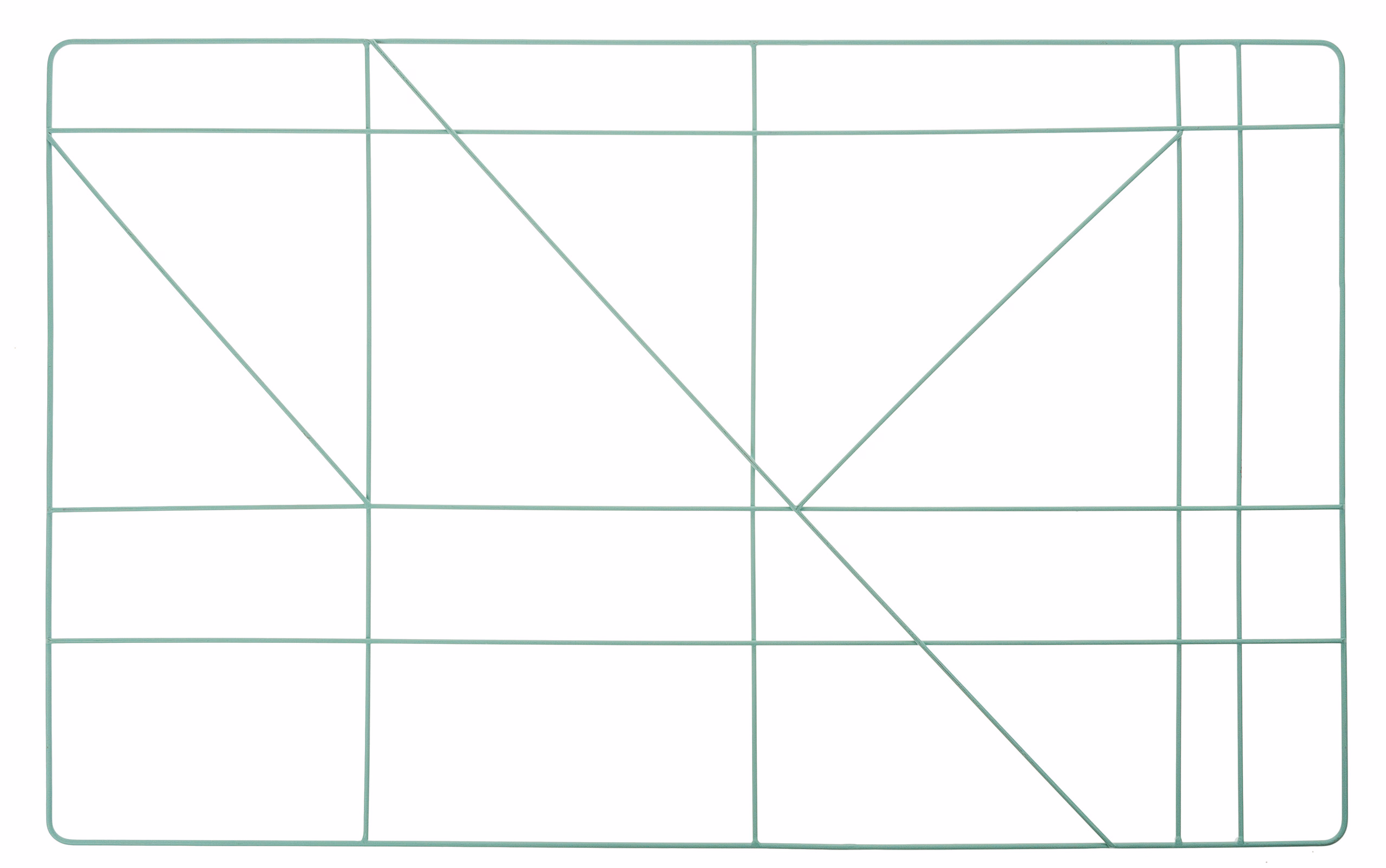 Metalen frame - hoekig (47 x 75 cm) mint