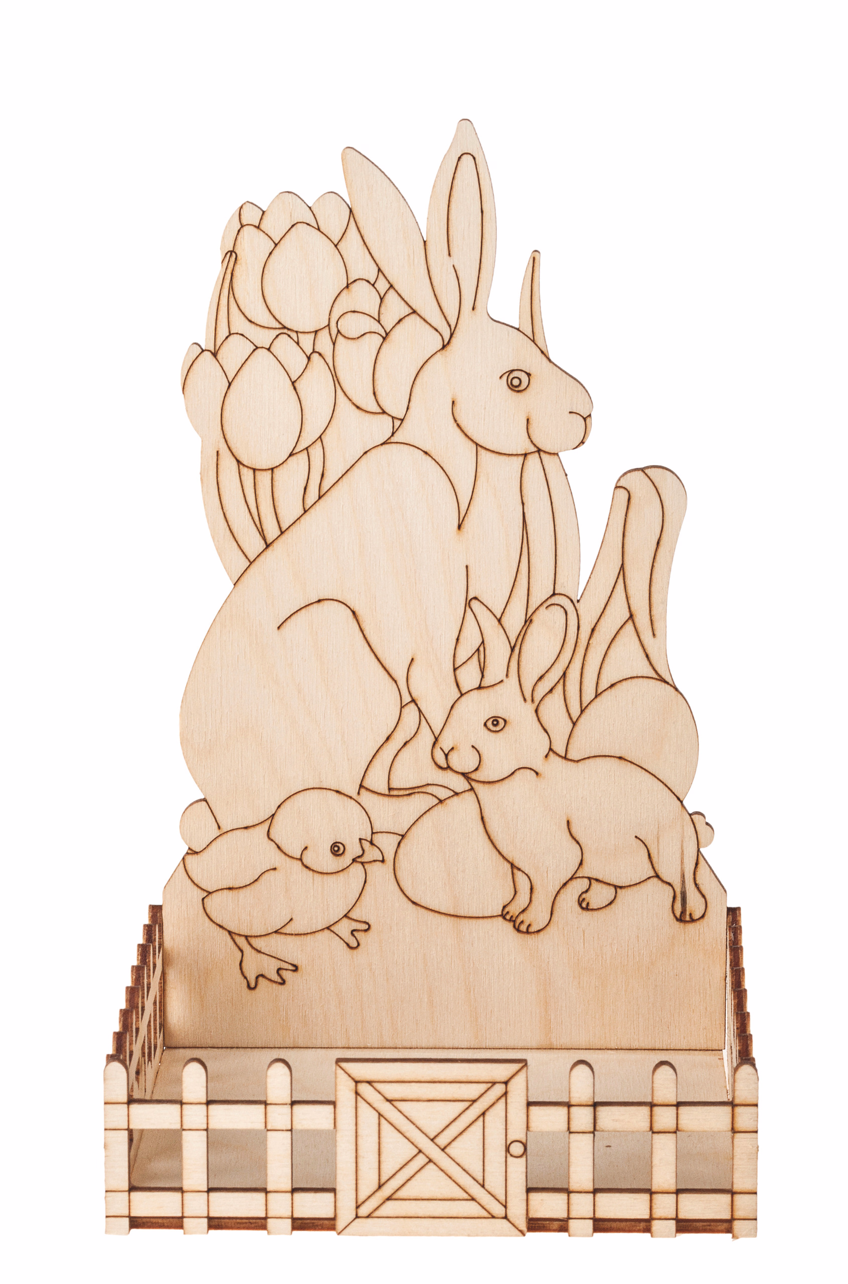 Laubsägevorlage Osternest