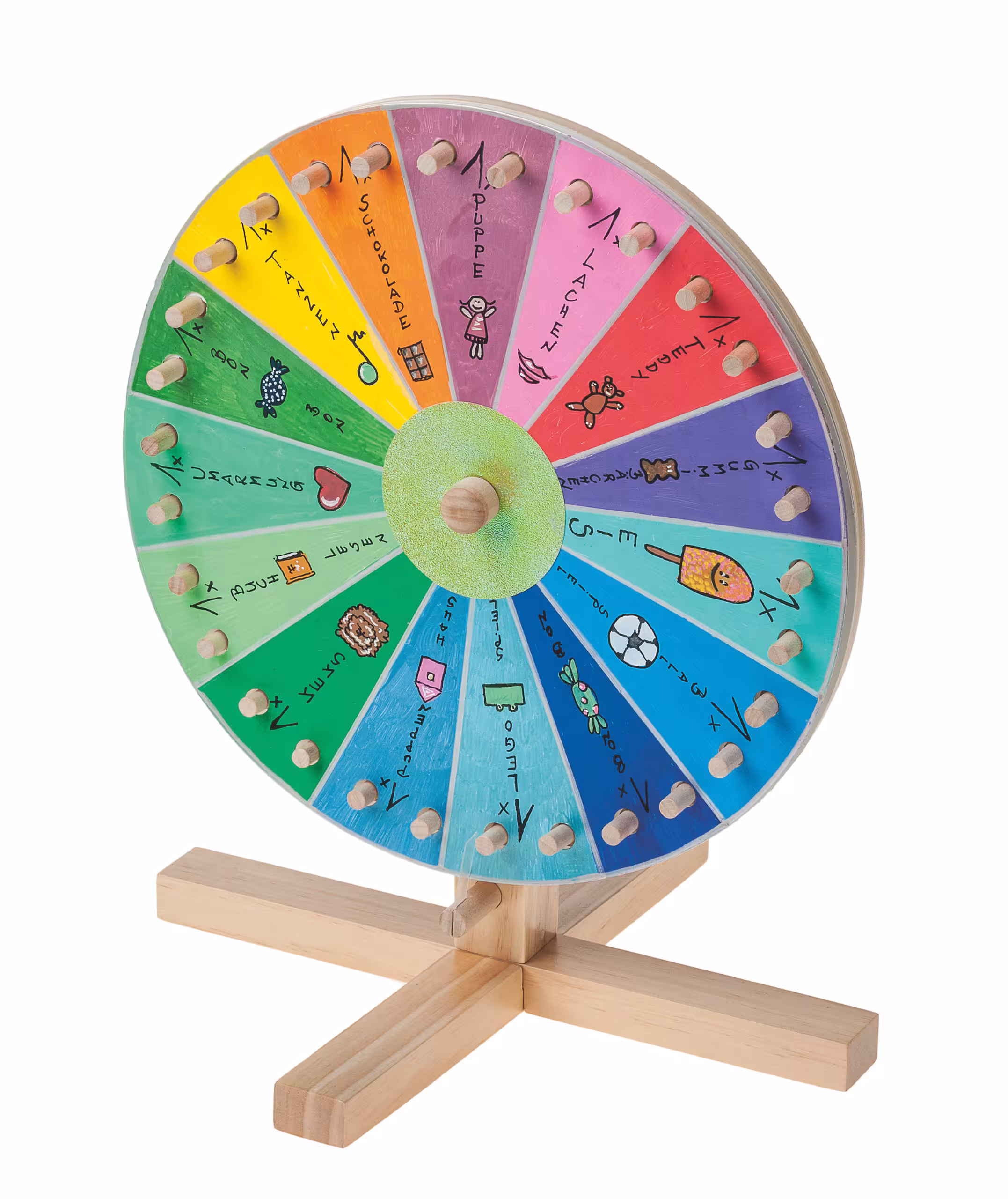 Houten rad (30 mm) 10-delig