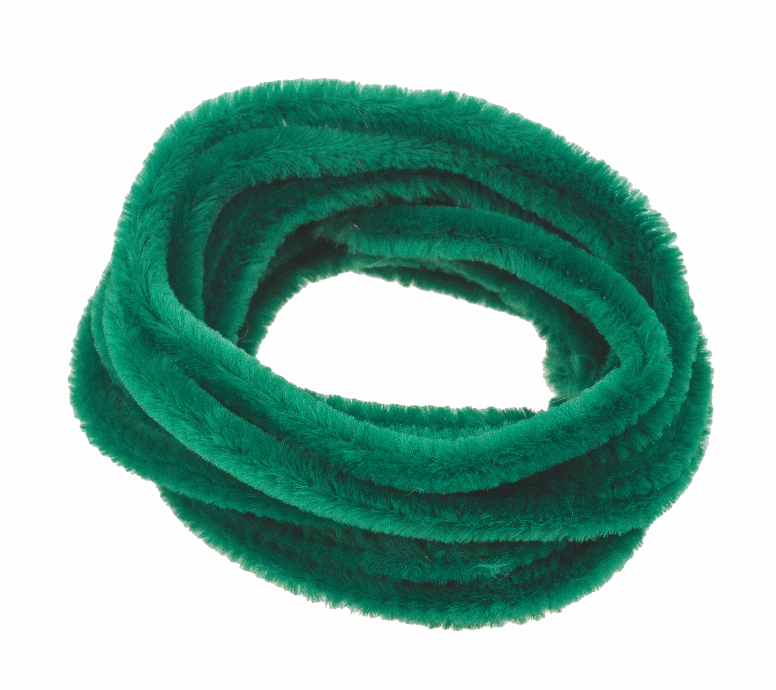 Chenilledraht, 10 Stück moosgrün (ca. 8 mm)